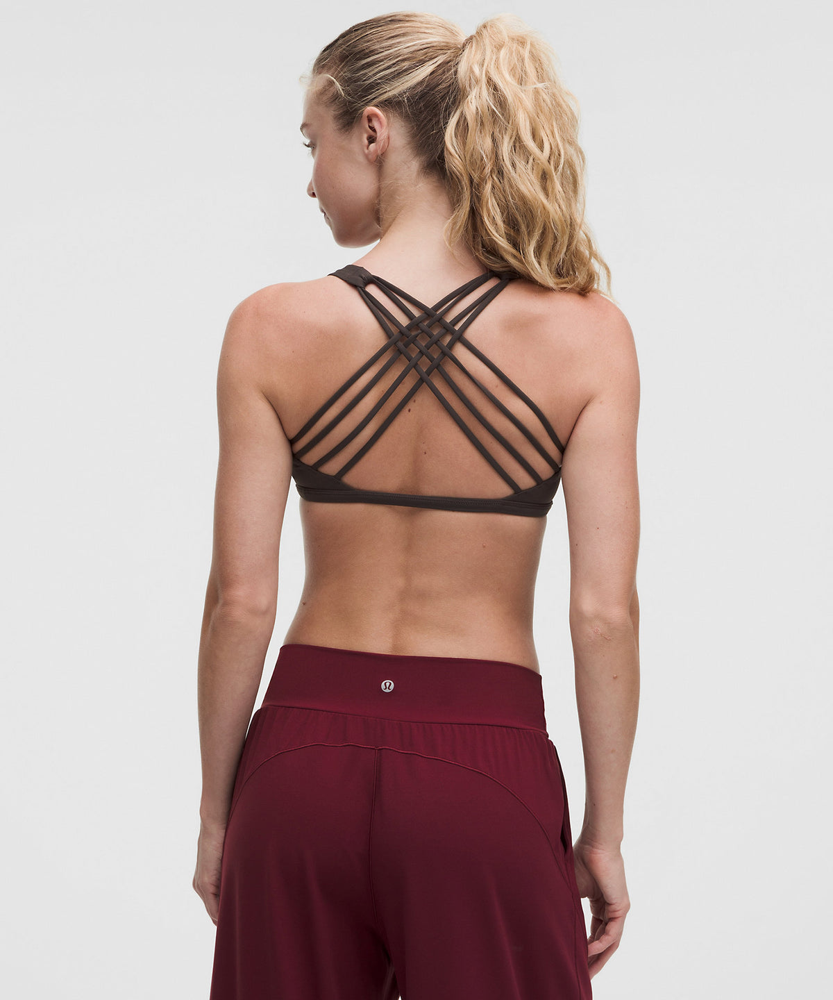 Lululemon Free to Be Bra - Wild Light Support, A/B Cup - Mahogany Muse - imagen 2
