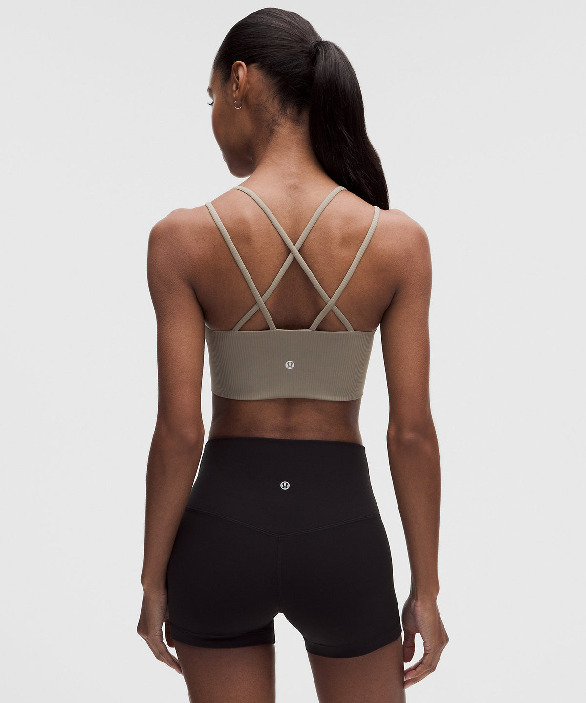 Lululemon Like a Cloud Ribbed Longline Bra Light Support, B/C Cup - Cypress Forest - imagen 2