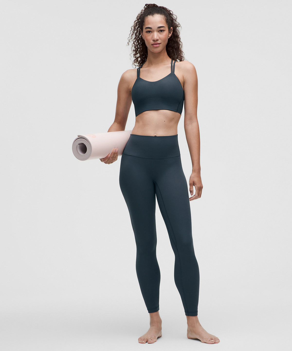 Lululemon Like a Cloud Ribbed Longline Bra Light Support, B/C Cup - Smoky Velvet - imagen 3