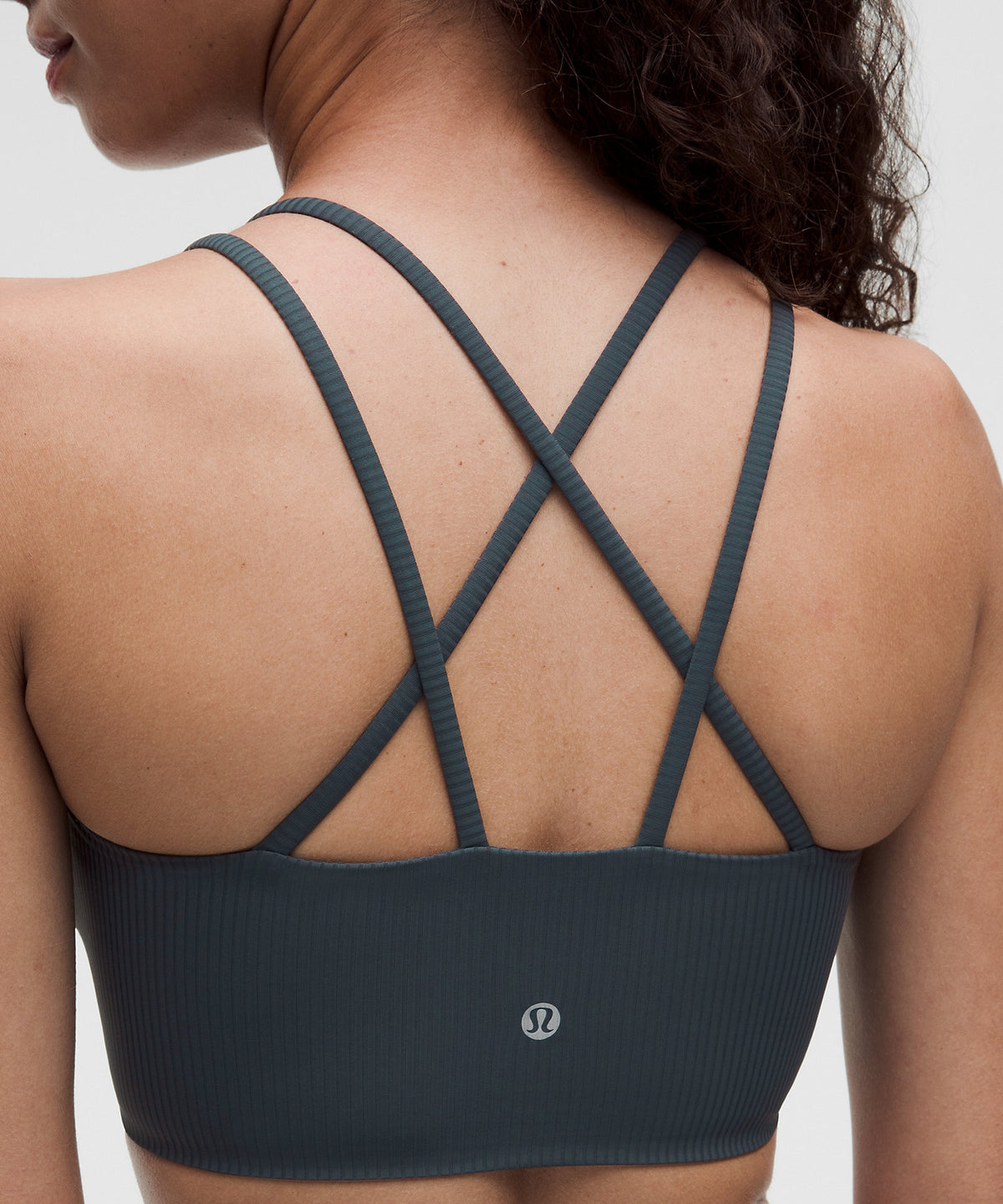 Lululemon Like a Cloud Ribbed Longline Bra Light Support, B/C Cup - Smoky Velvet - imagen 4