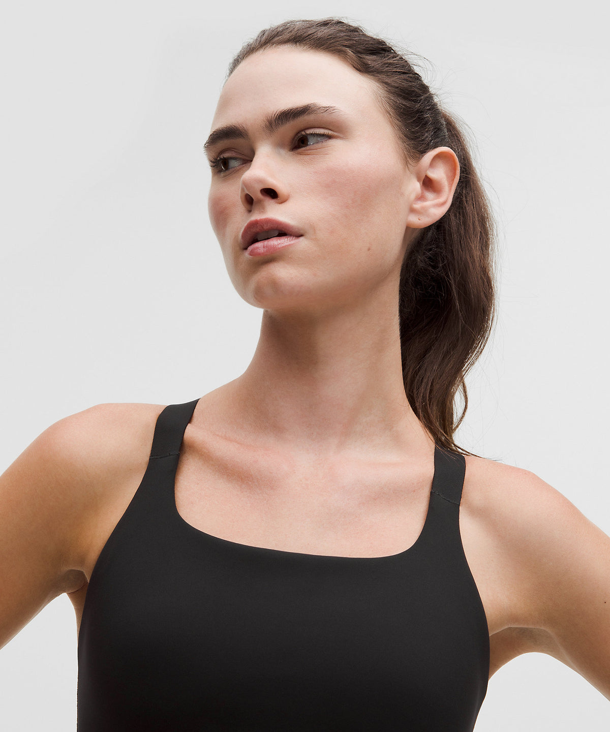 Lululemon Ultralu Square-Neck Workout Bra Medium Support, B/C Cup - Black - imagen 4