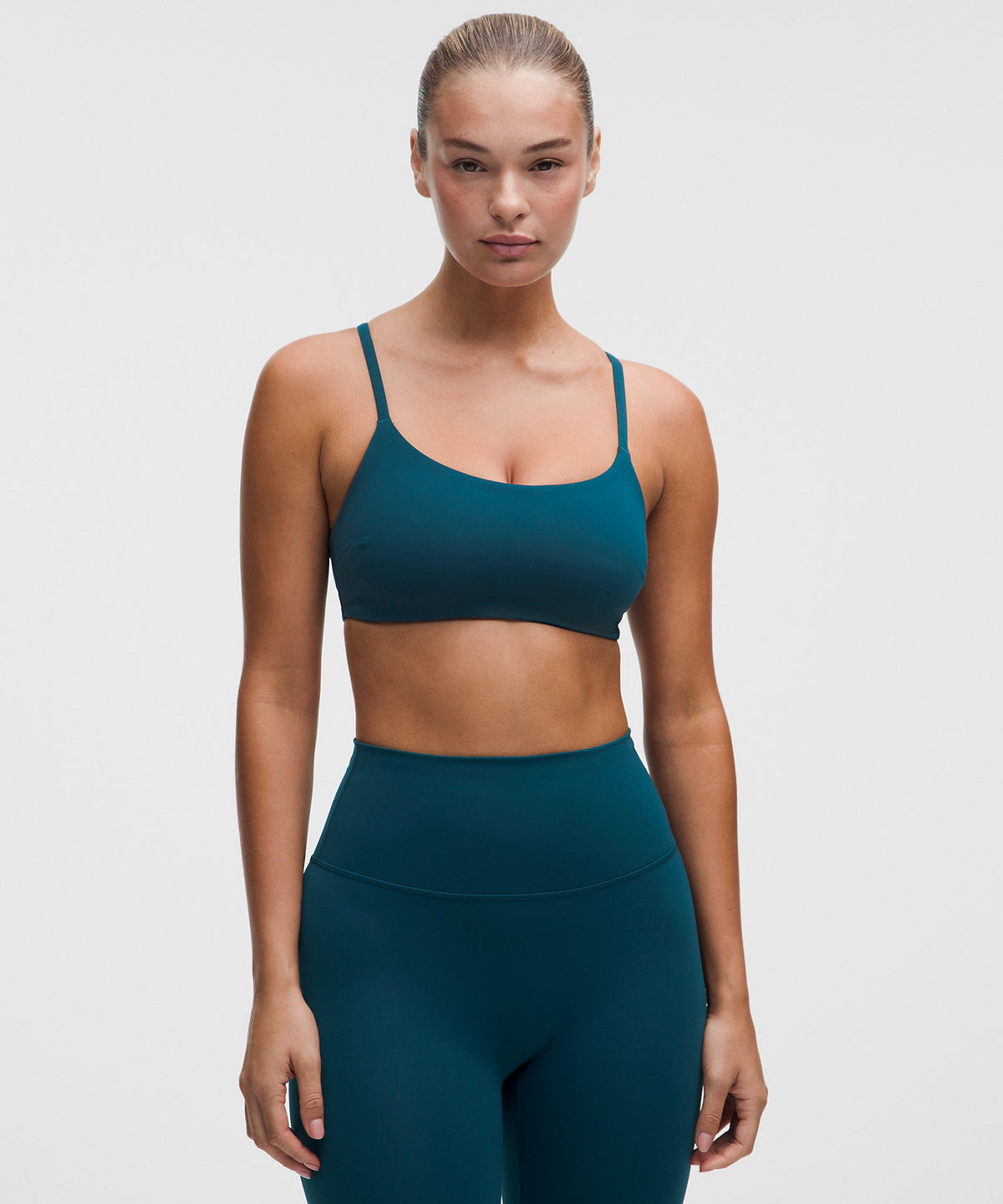 Lululemon Wunder Train Strappy Racer Bra Light Support, C/D Cup - Remixed Marine - imagen 1