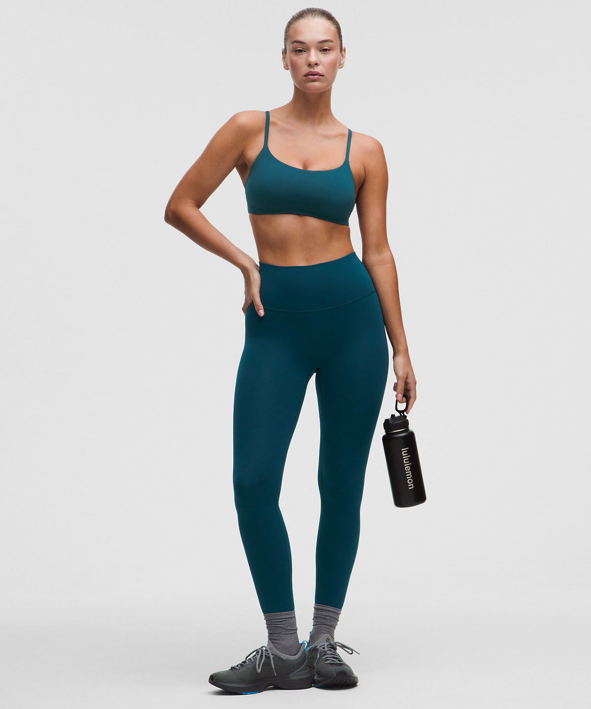 Lululemon Wunder Train Strappy Racer Bra Light Support, C/D Cup - Remixed Marine - imagen 3