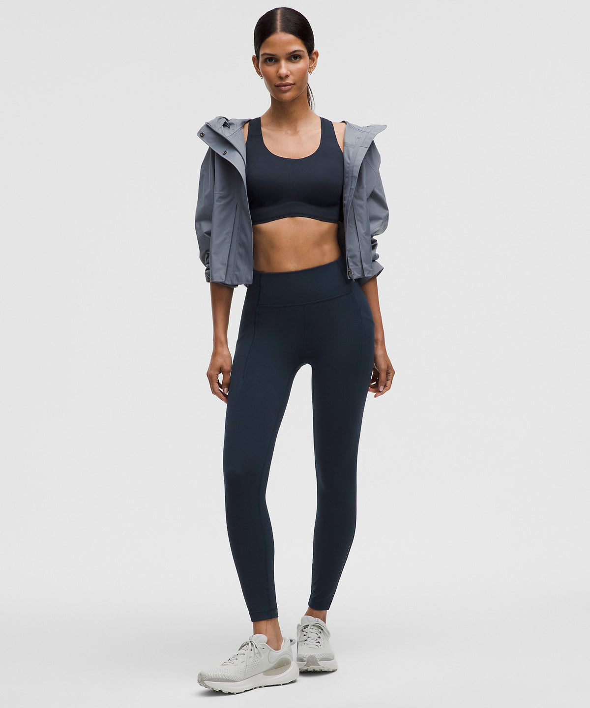 Lululemon Go Further Bra with Support Code Technology High Impact, C/D Cup - True Navy - imagen 3