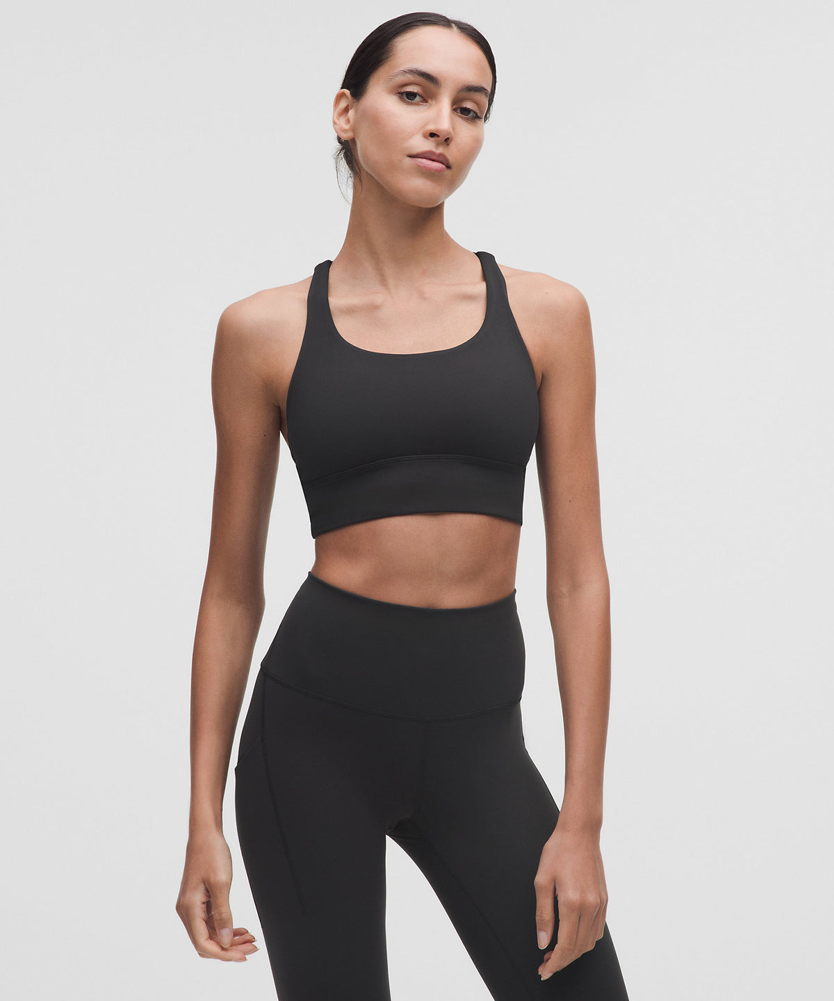 Lululemon Energy Longline Bra Medium Support, B–D Cups - Black - imagen 1