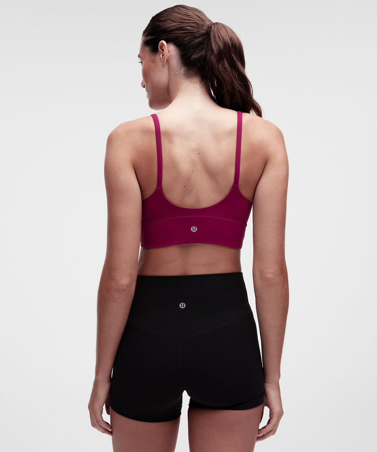 Lululemon Focuser Scoop-Neck Bra Nulu Light Support, A/B Cup - Raspberry Rave - imagen 2