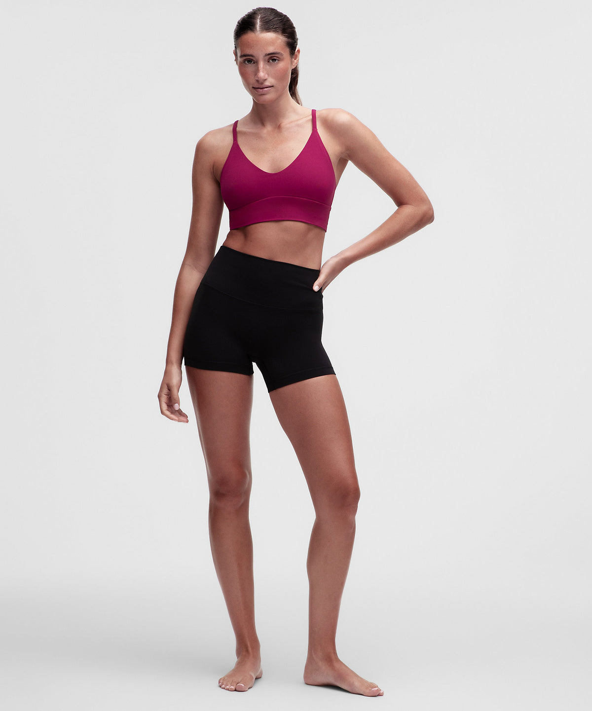 Lululemon Focuser Scoop-Neck Bra Nulu Light Support, A/B Cup - Raspberry Rave - imagen 3