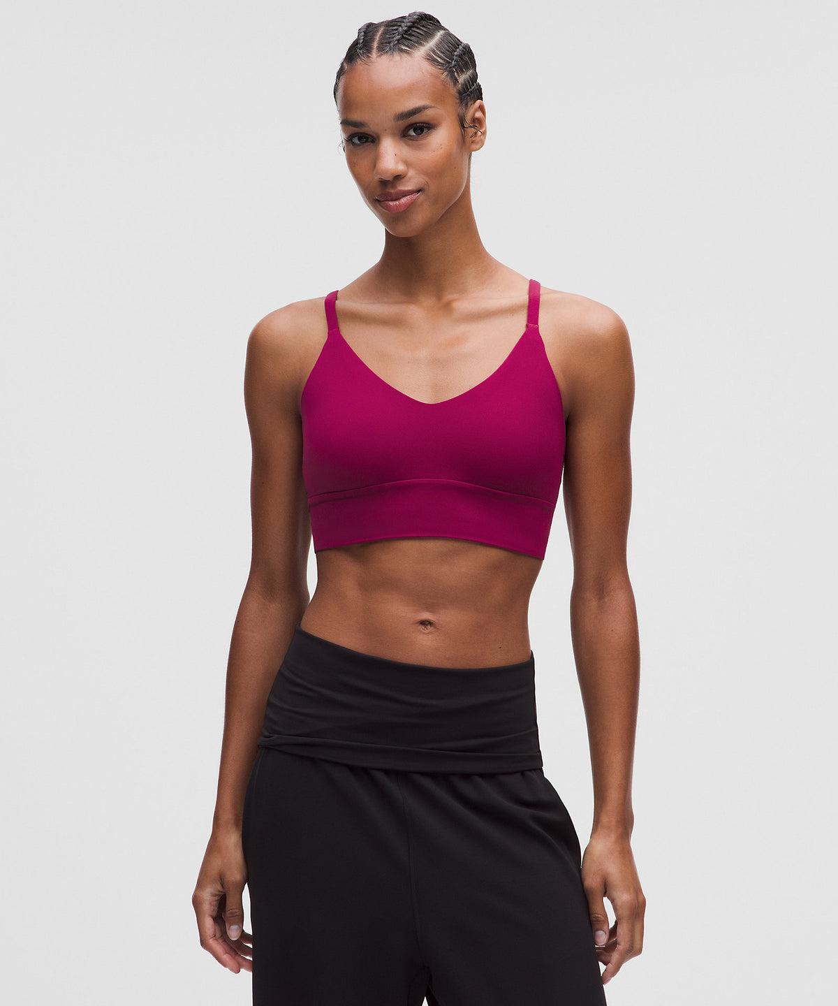Lululemon Focuser Scoop-Neck Bra Nulu Light Support, C/D Cup - Raspberry Rave - imagen 1
