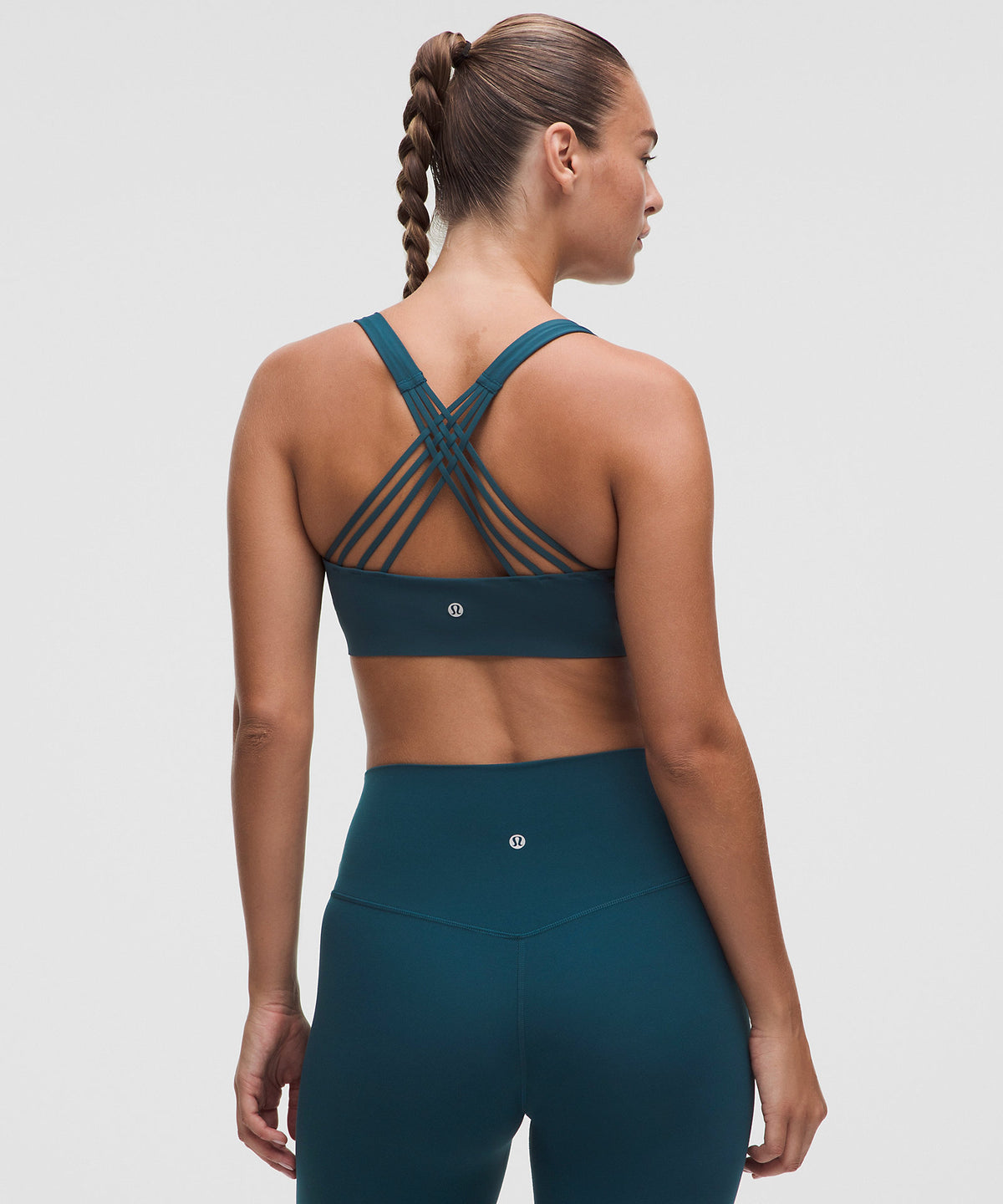Lululemon FlexyFlex Strappy Yoga Bra Light Support, D-DDD Cups - Remixed Marine - imagen 2
