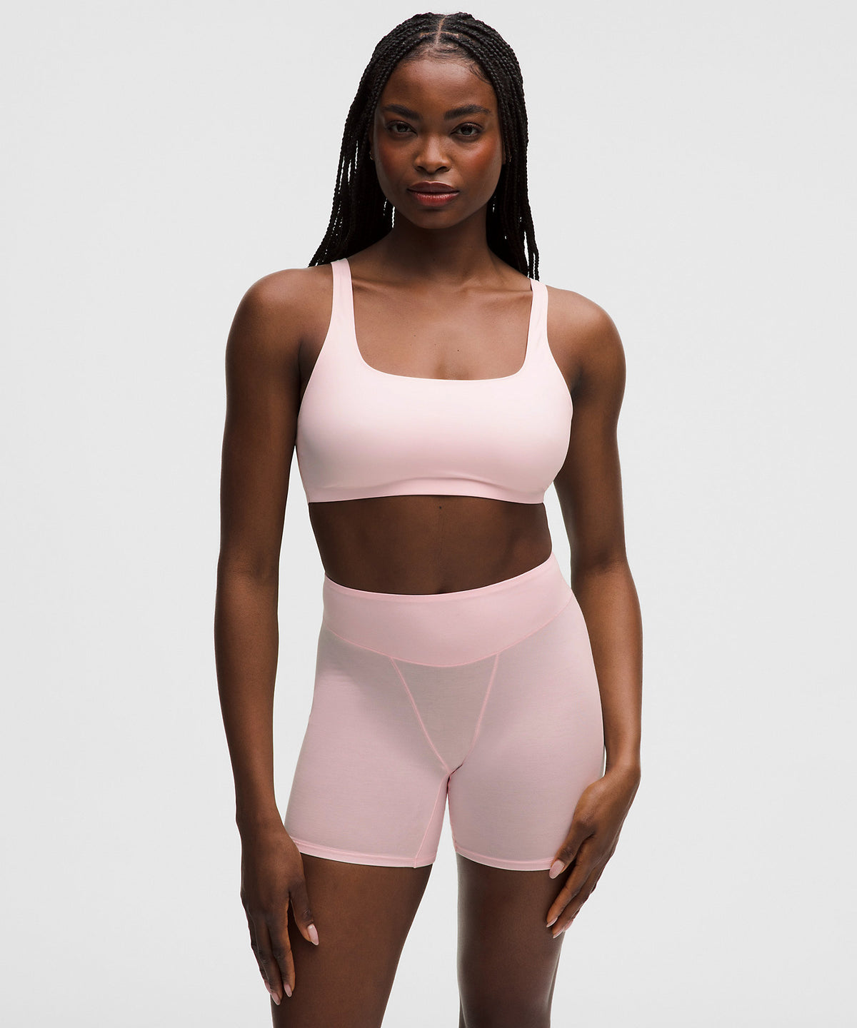 Lululemon Wundermost Ultra-Soft Nulu Scoop-Neck Bralette D–DDD Cups - Pink Pearl - imagen 1