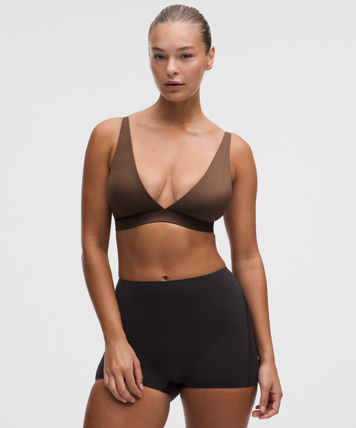 Lululemon Wundermost Ultra-Soft Nulu Triangle Bralette D-DDD Cups - Java - imagen 1