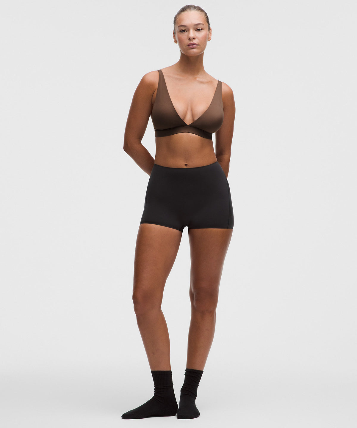 Lululemon Wundermost Ultra-Soft Nulu Triangle Bralette D-DDD Cups - Java - imagen 3