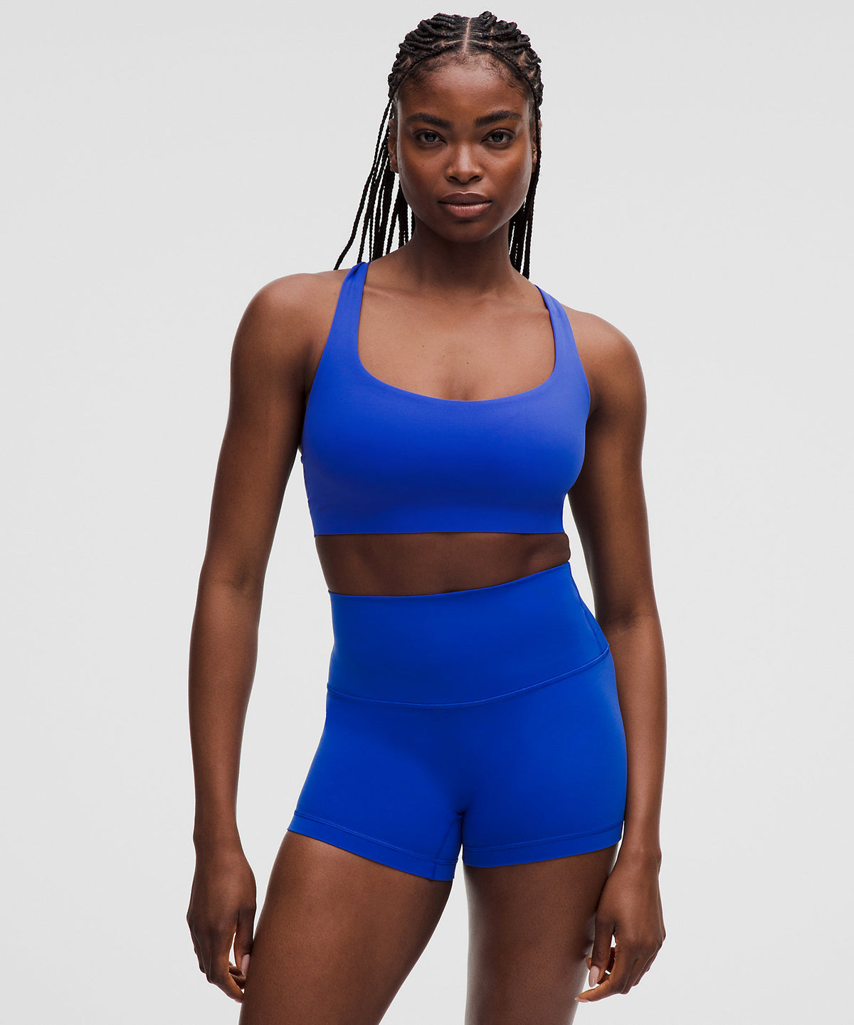 Lululemon FlexyFlex Strappy Yoga Bra Light Support, D-DDD Cups - Beach Ball Blue - imagen 1