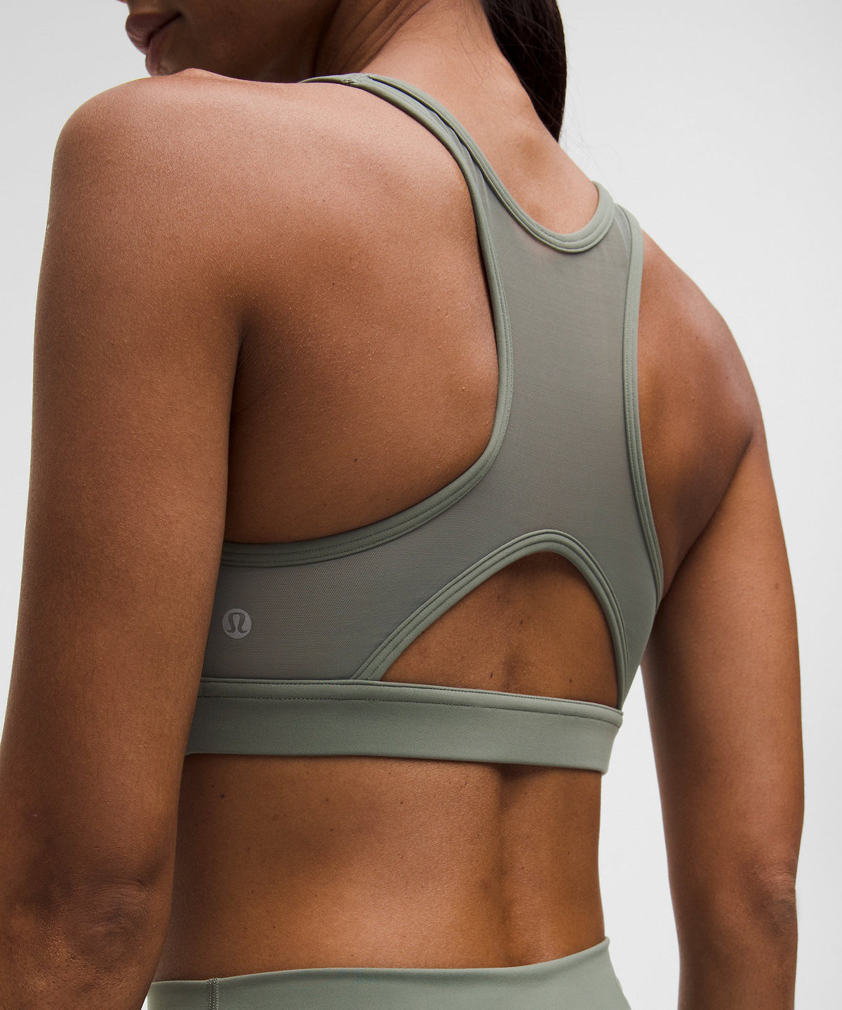 Lululemon Wunder Train Mesh-Back Bra Medium Support, B/C Cup - Willow Leaf - imagen 1