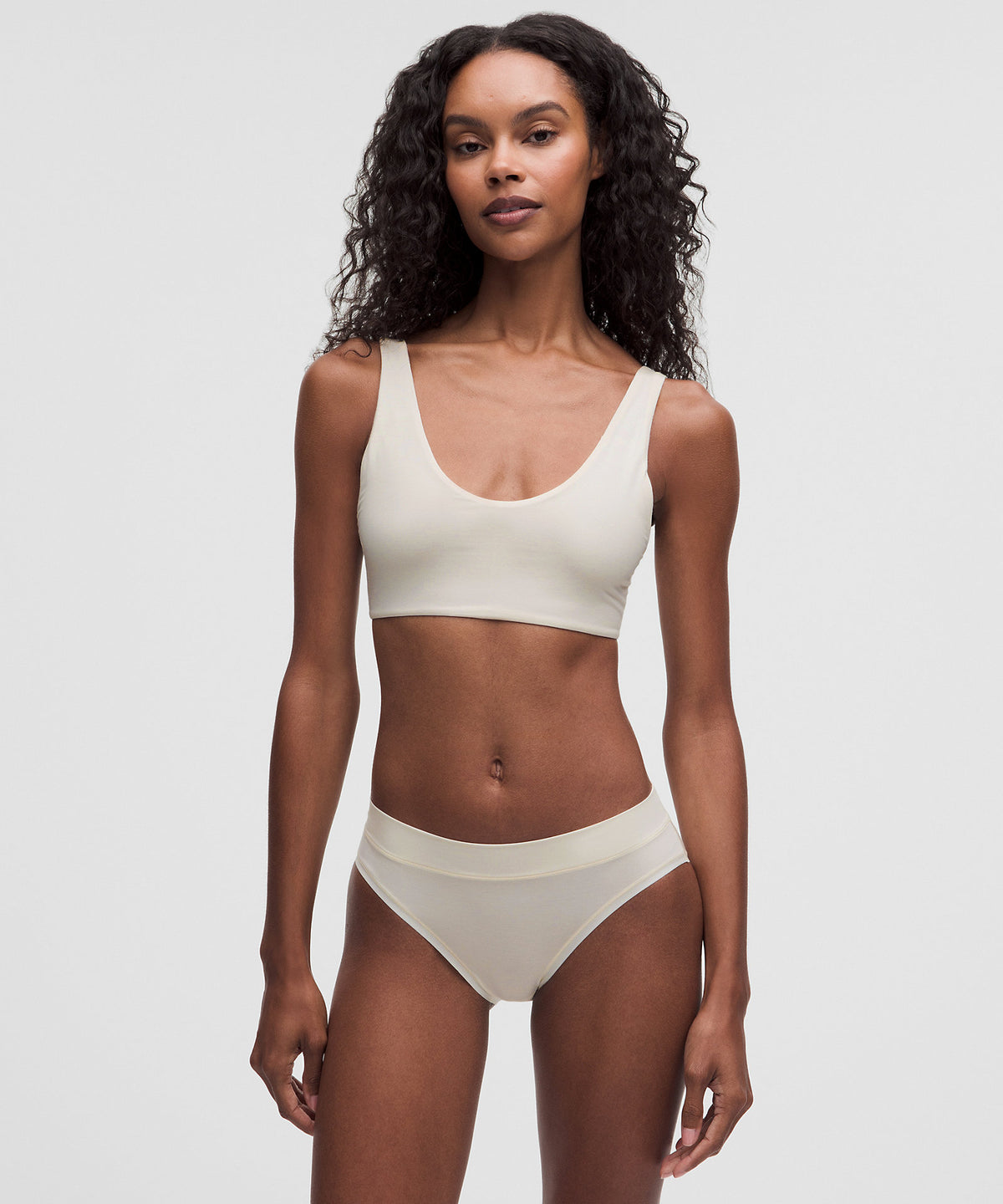 Lululemon UnderEase Scoop-Neck Bralette A-C Cups - Light Ivory - imagen 1