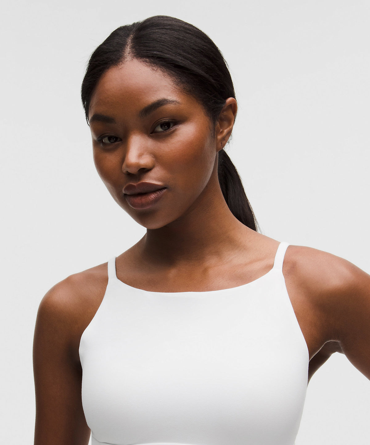 Lululemon Focuser High-Neck Bra Light Support, A/B Cup - White - imagen 4