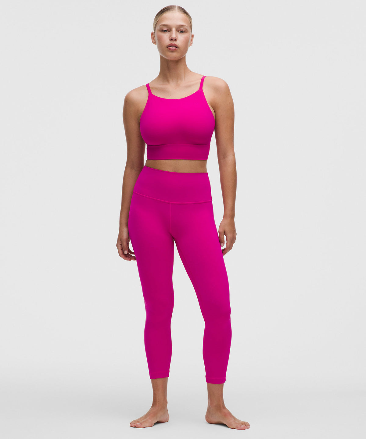 Lululemon Focuser High-Neck Bra Light Support, C/D Cup - Pink Flare - imagen 3