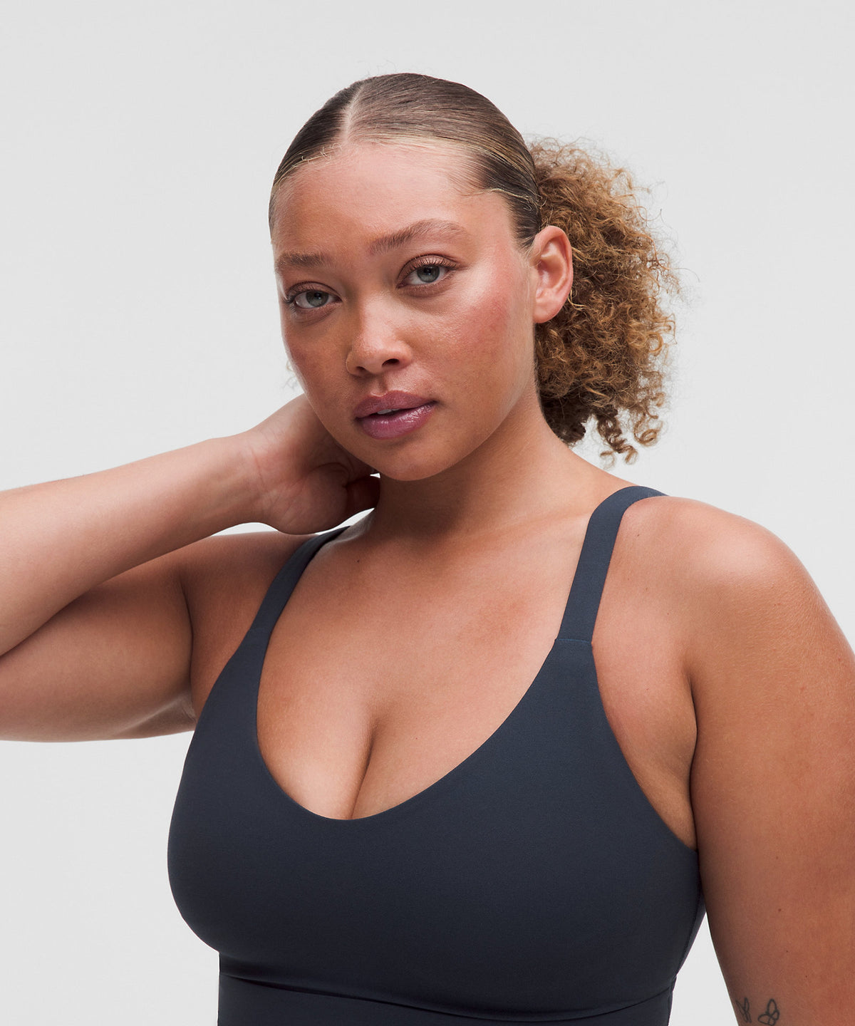 Lululemon Focuser Scoop-Neck Bra Light Support, DDD–G Cups - True Navy - imagen 4