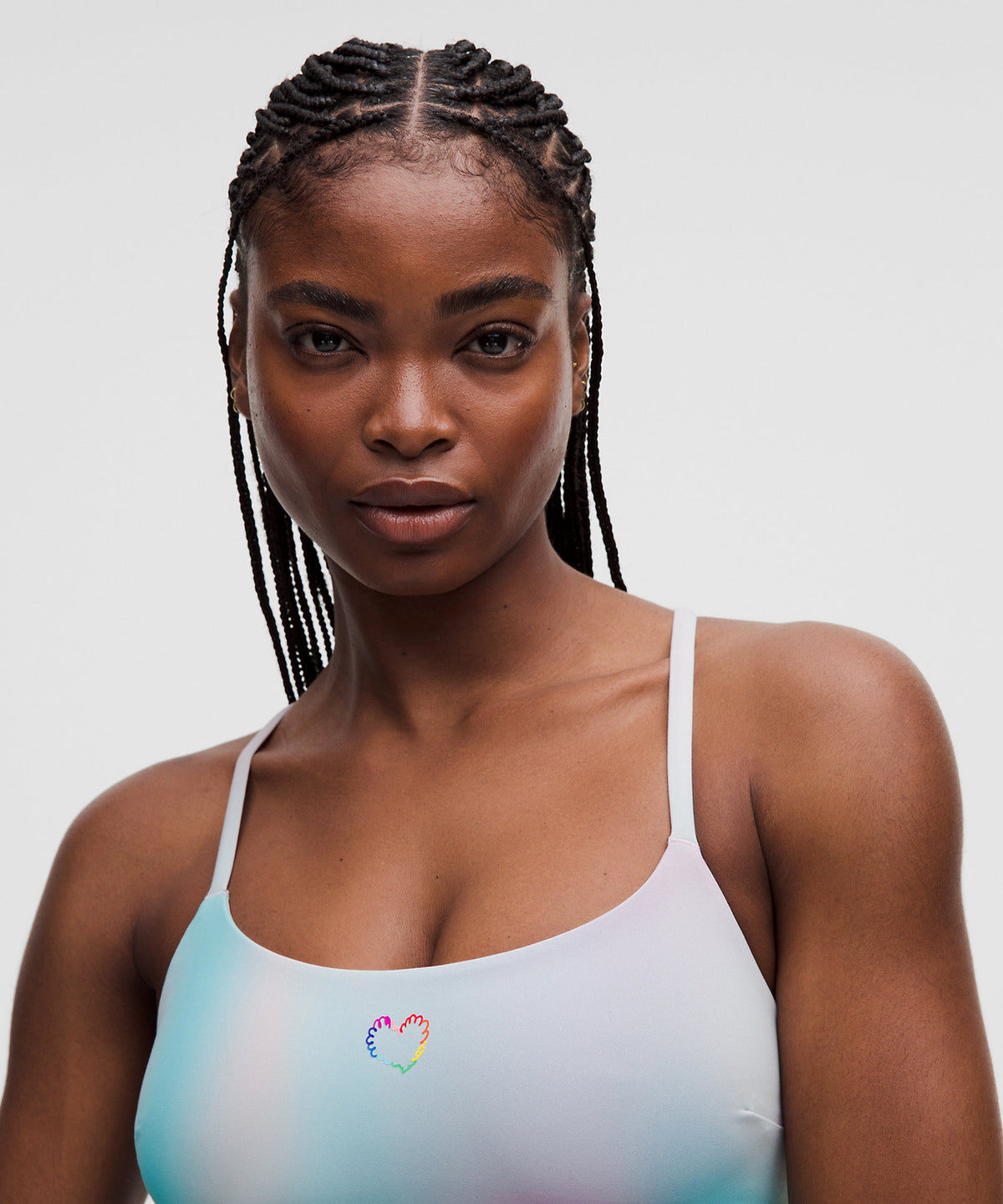 Lululemon Wunder Train Strappy Racer Bra, Light Support, C/D Cup Pride - Luminous Glow Multi - imagen 4