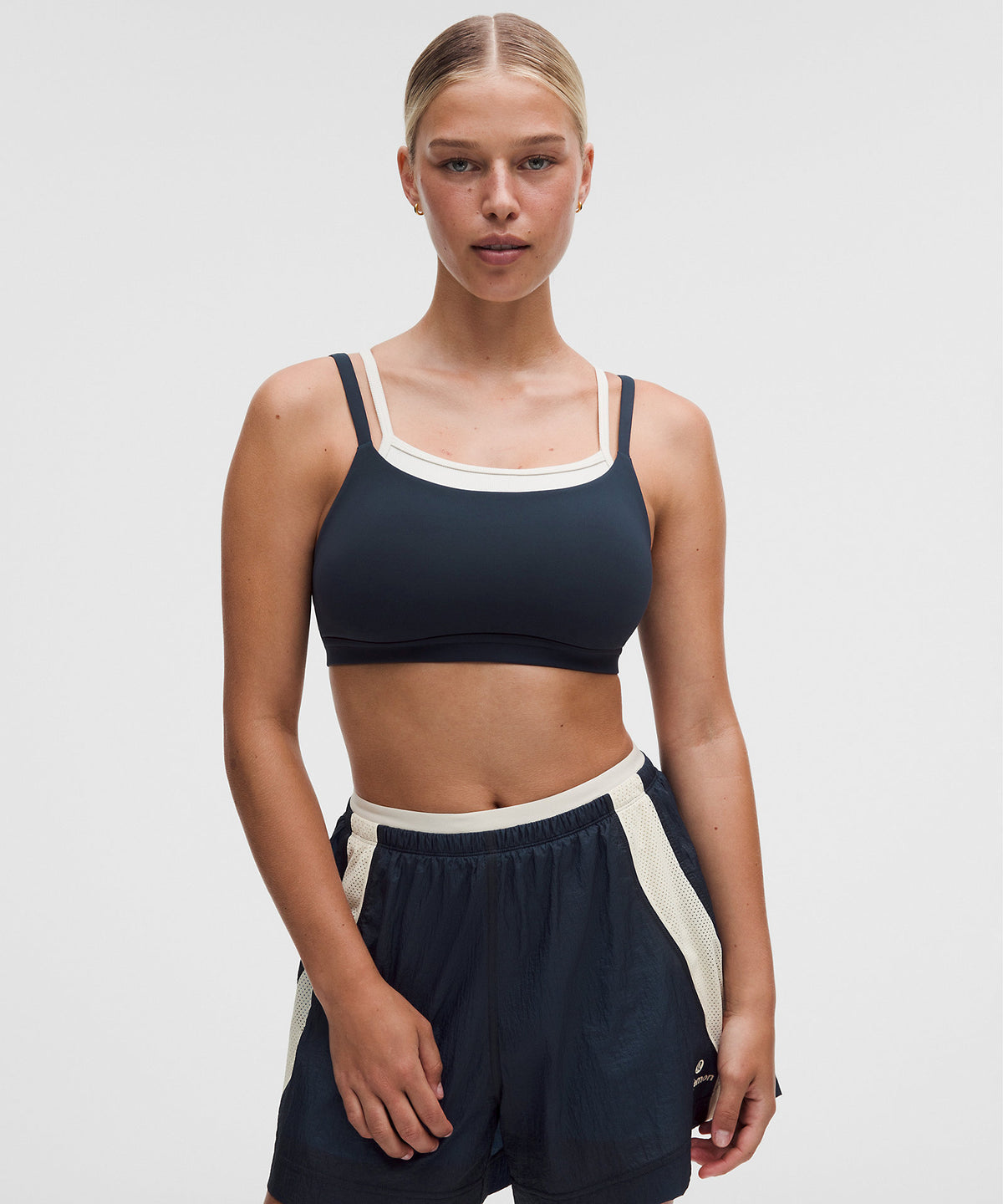 Lululemon Layered Cami-Strap Bra Light Support, C/D Cup - True Navy - imagen 1