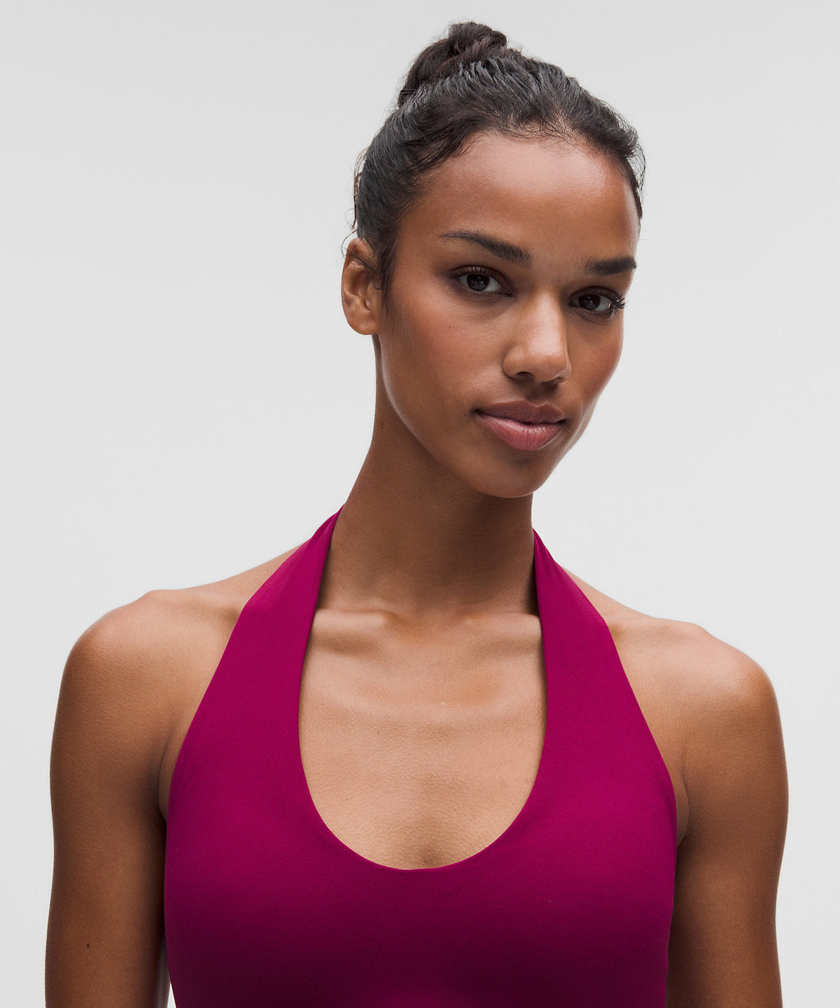 Lululemon Focuser Halter Bra Light Support, C/D Cup - Raspberry Rave - imagen 4