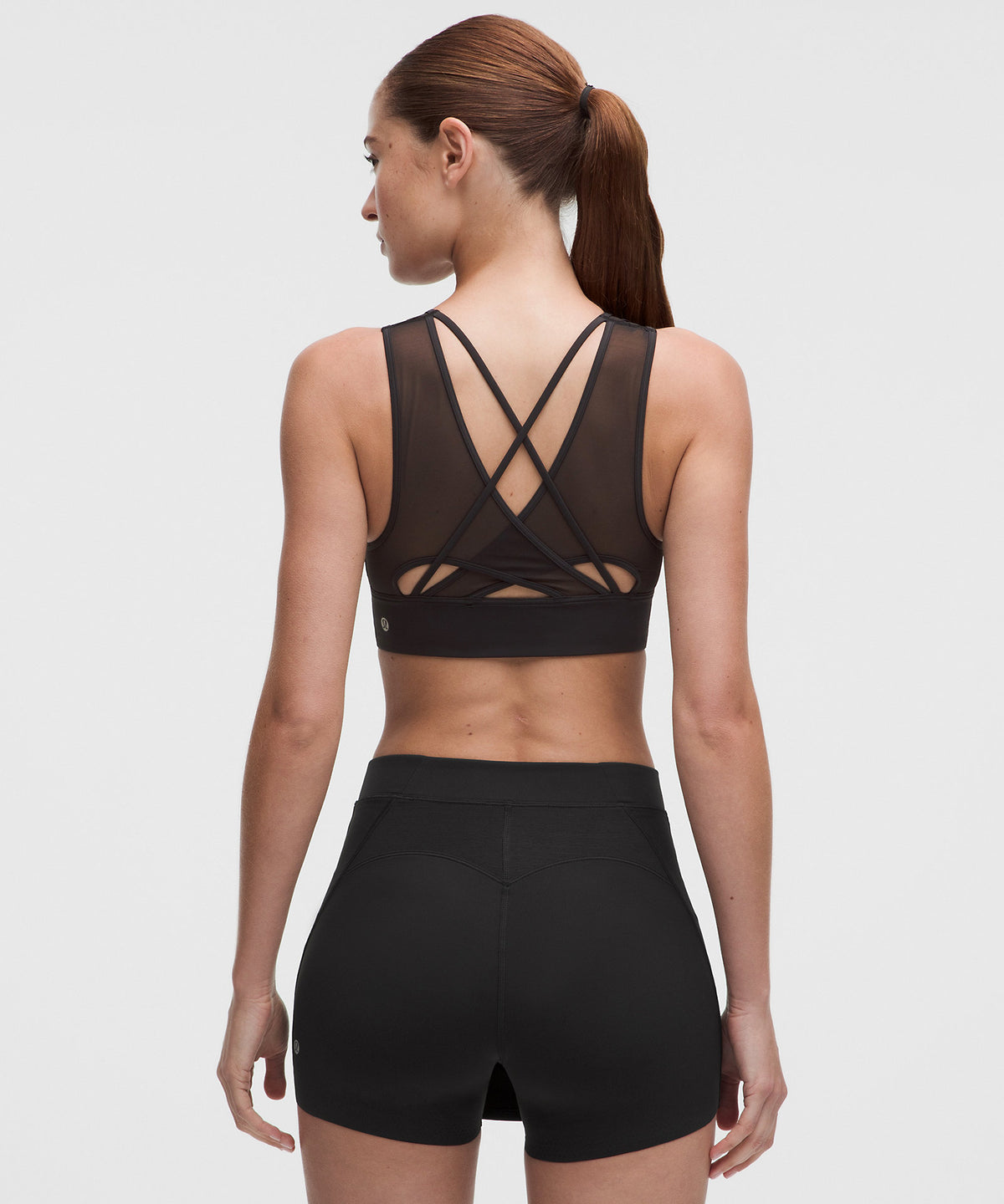 Lululemon Mesh Crossback Sports Bra B/C Cup - Black - imagen 2