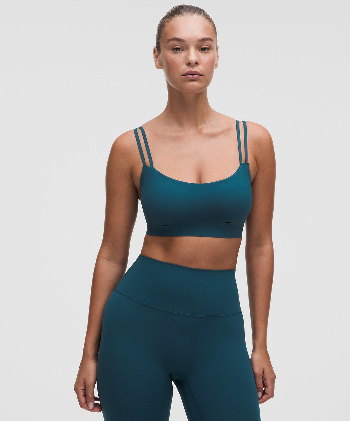 Lululemon FlexyFlex Double-Strap Yoga Bra Light Support, D-DDD Cups - Remixed Marine - imagen 1