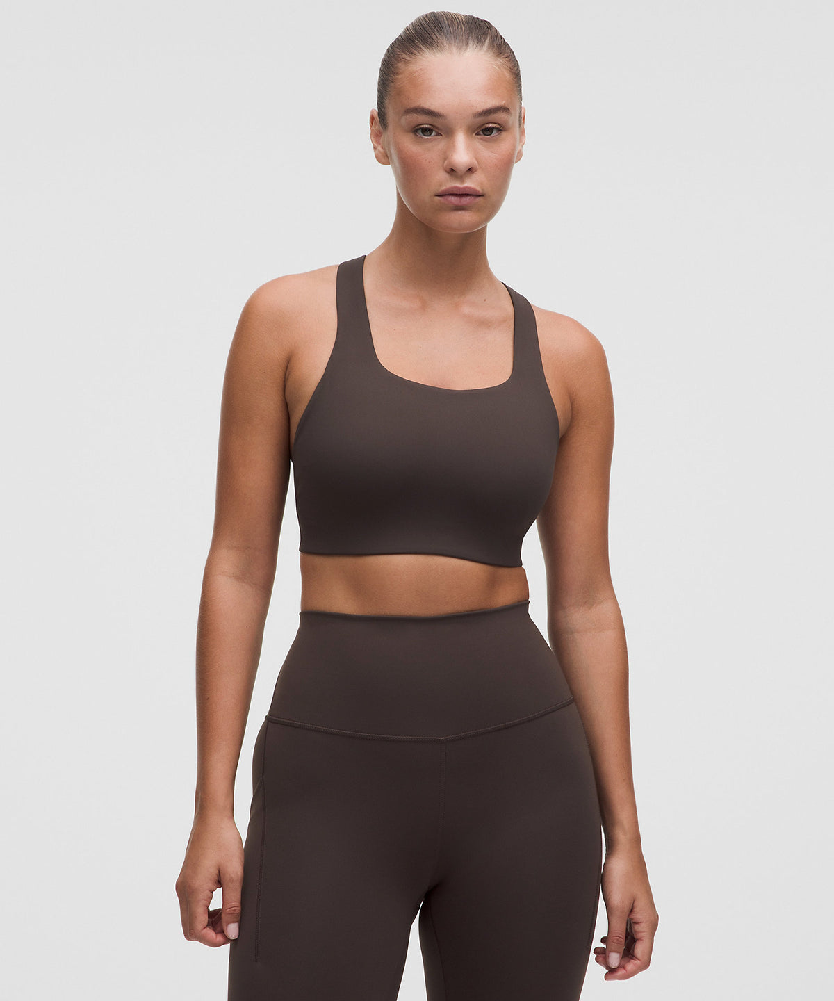Lululemon All-Time Hero Sports Bra Medium Support D/DD Cup - Mahogany Muse - imagen 1