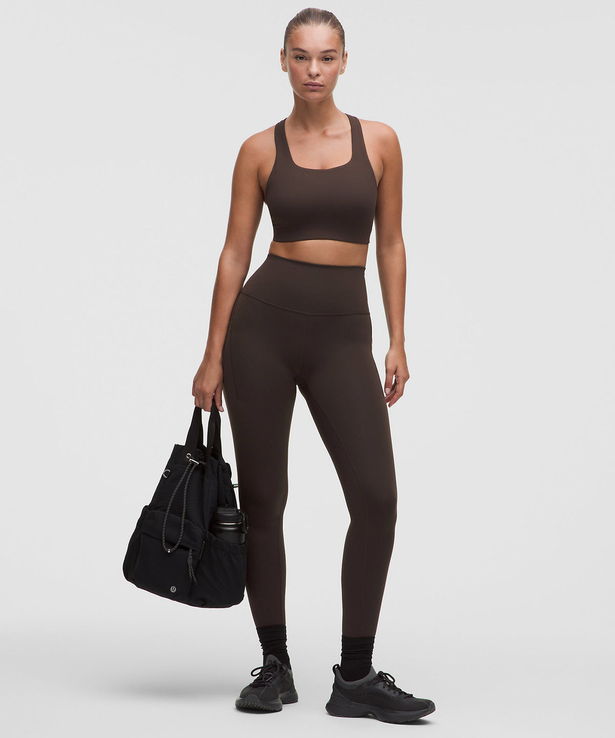 Lululemon All-Time Hero Sports Bra Medium Support D/DD Cup - Mahogany Muse - imagen 3