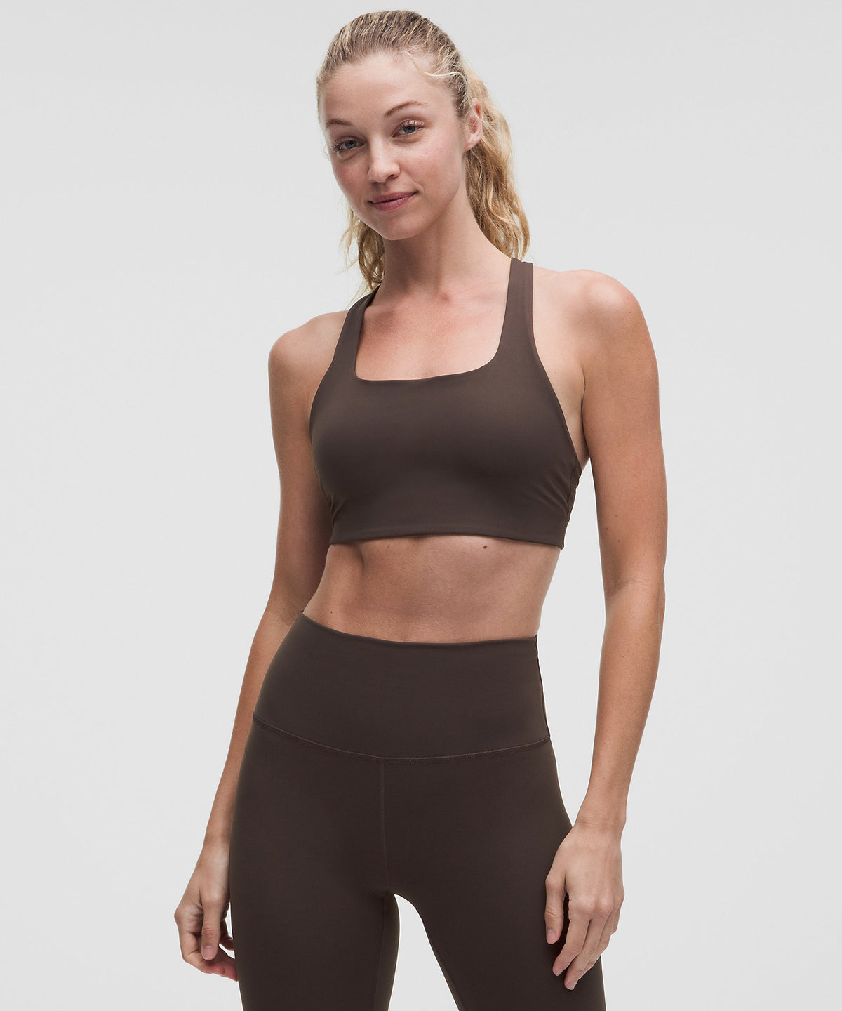 Lululemon All-Time Hero Sports Bra Medium Support, B/C Cup - Mahogany Muse - imagen 1