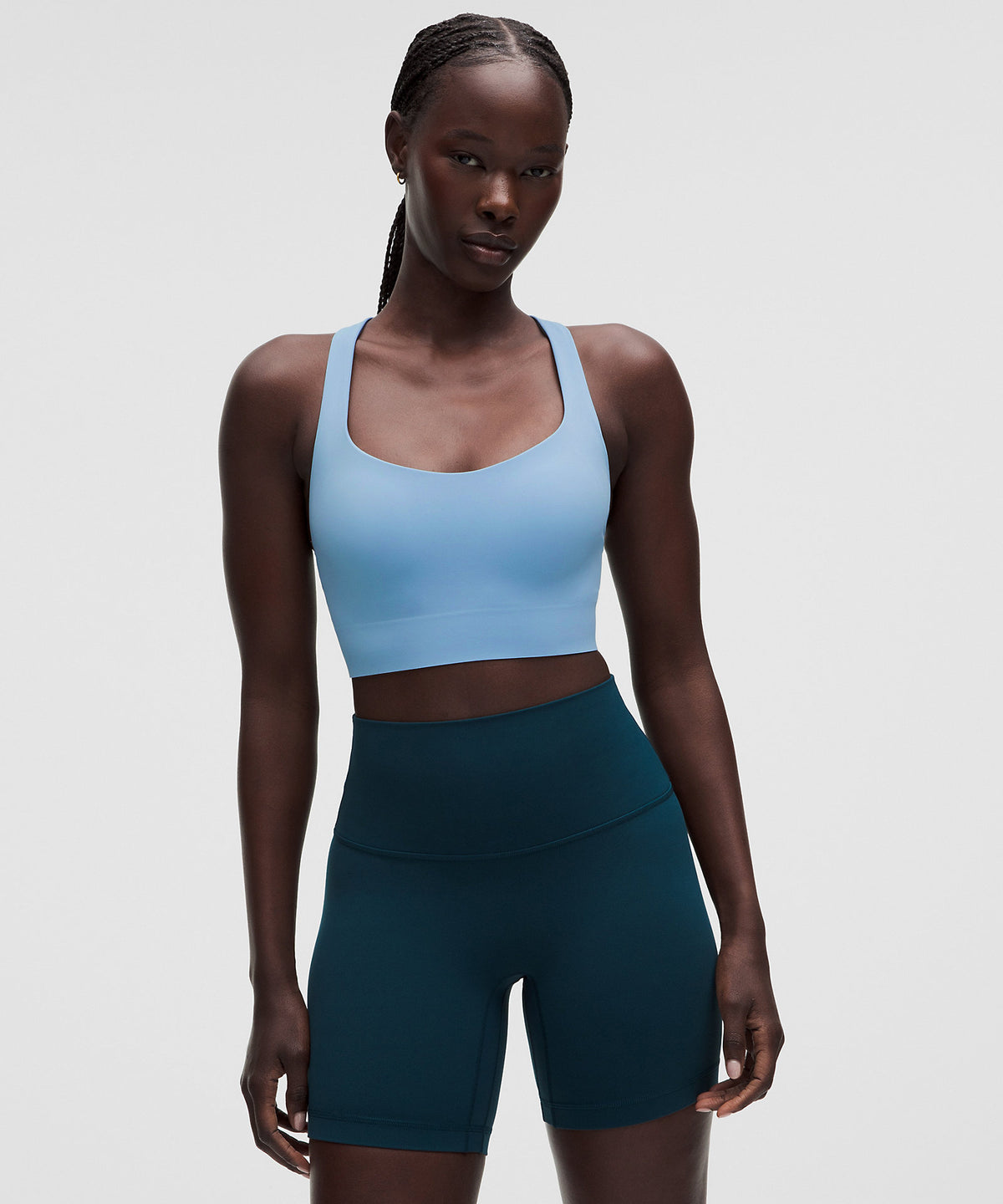 Lululemon FlexyFlex Strappy Longline Yoga Bra Light Support, A–C Cups - Dreamy Blue - imagen 1