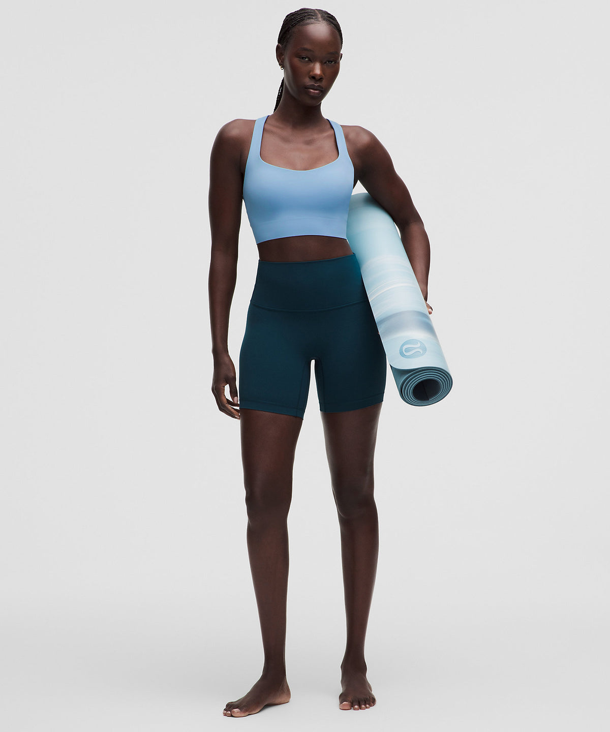 Lululemon FlexyFlex Strappy Longline Yoga Bra Light Support, A–C Cups - Dreamy Blue - imagen 3