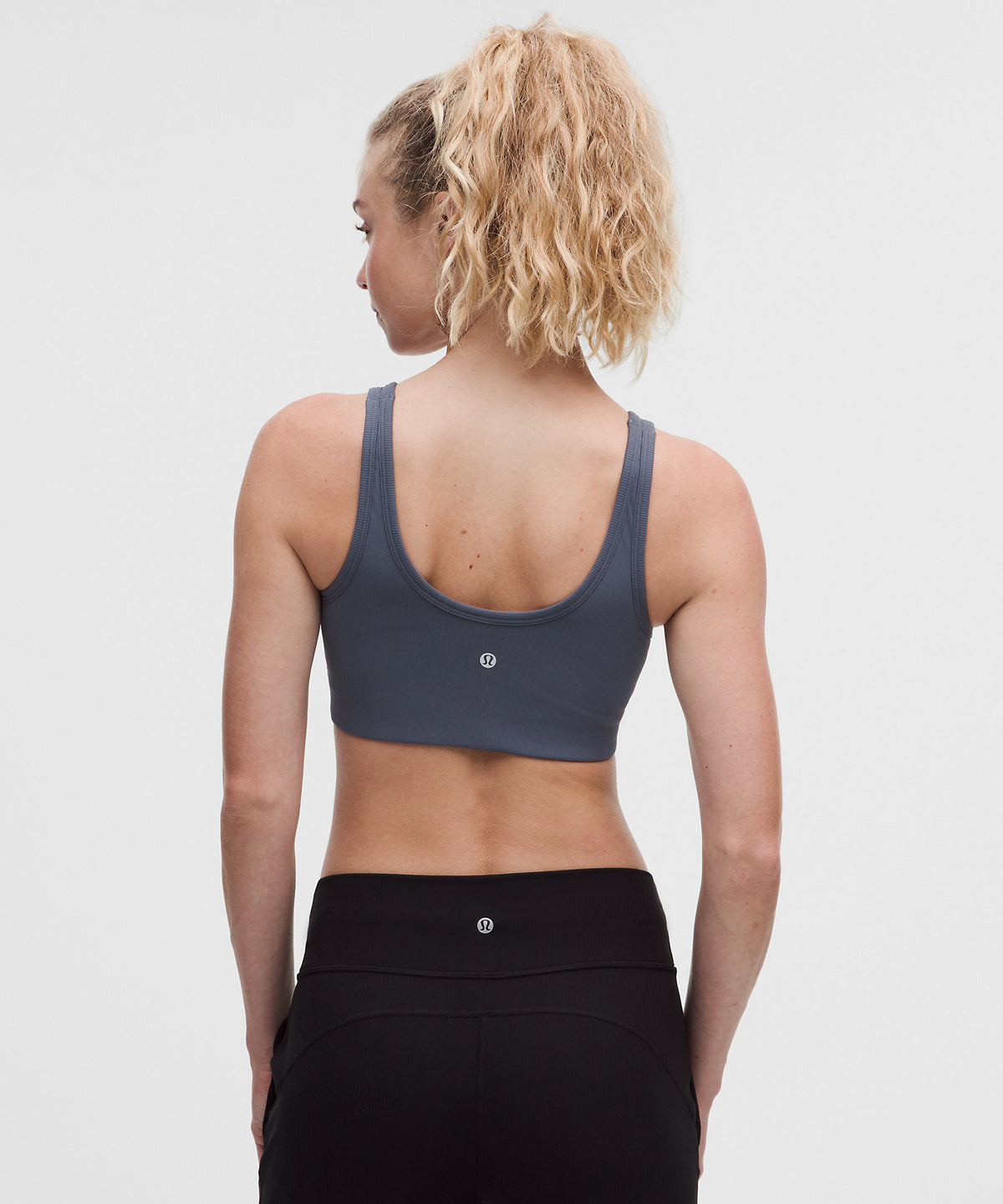 Lululemon Nulu Ribbed Scoop-Neck Bra Light Support, B/C Cup - Dusty Diamond - imagen 2