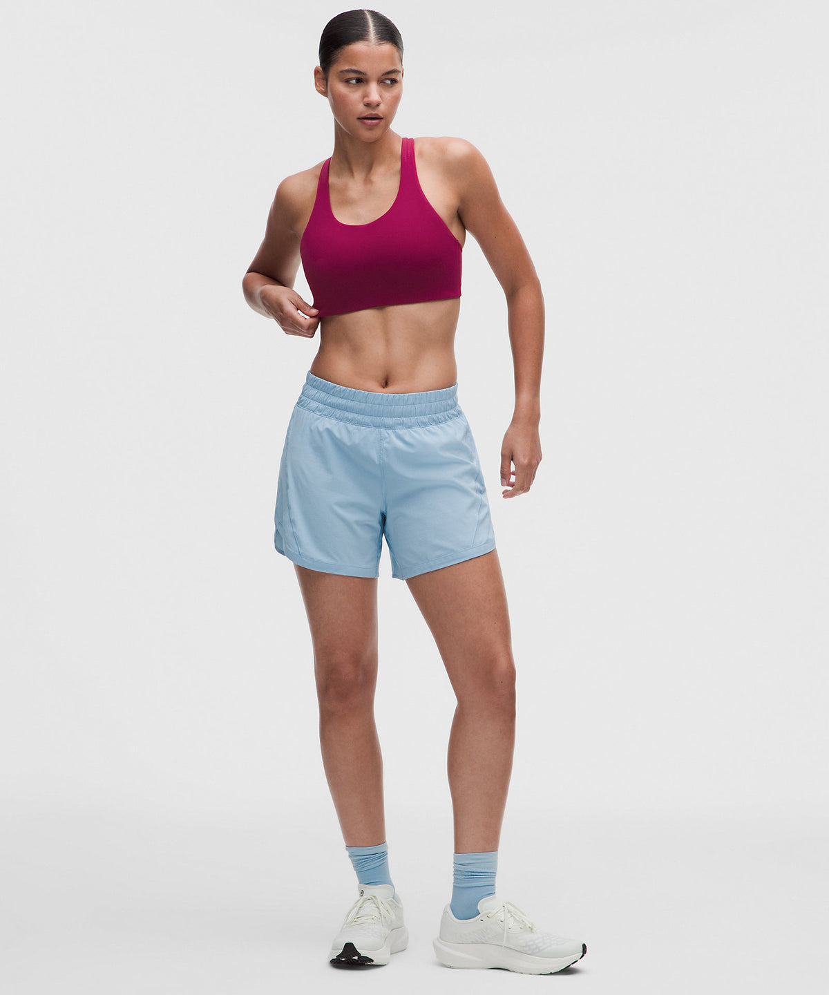 Lululemon Back Pocket Racerback Run Bra Medium Support, B/C Cup - Raspberry Rave - imagen 3