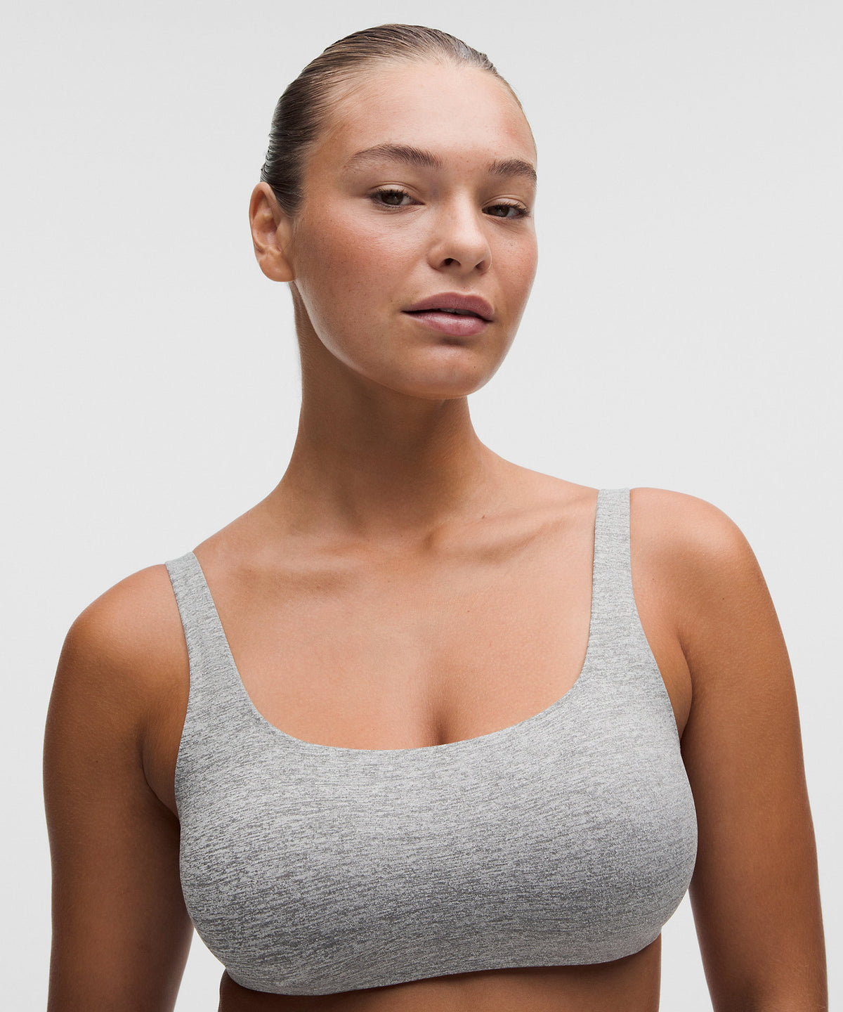 Lululemon Wundermost Ultra-Soft Nulu Scoop-Neck Bralette D–DDD Cups - Heathered Core Medium Grey - imagen 4