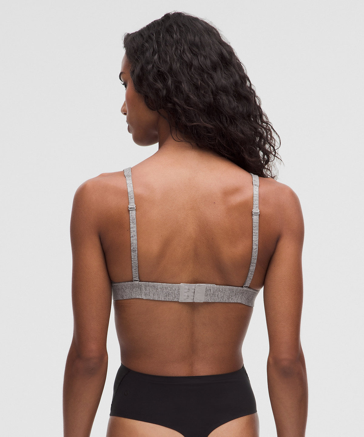 Lululemon Wundermost Ultra-Soft Nulu Triangle Bralette A–C Cups - Heathered Core Medium Grey - imagen 2
