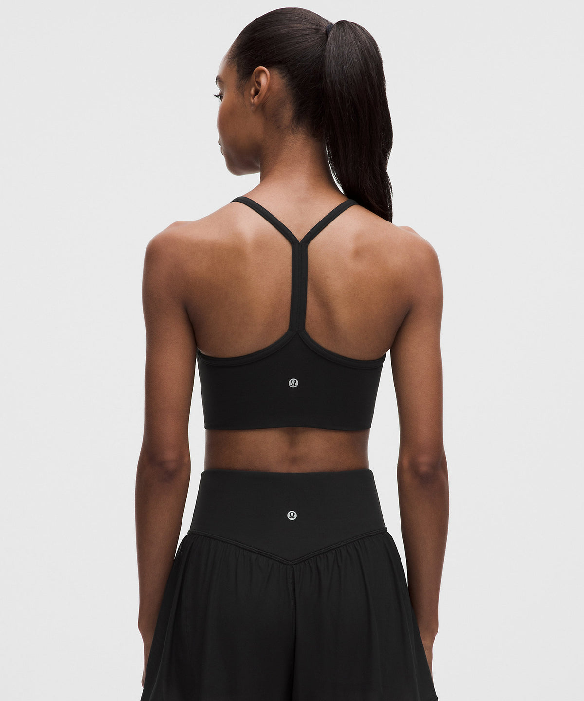 Lululemon Flow Y Ruched Bra Light Support, B/C Cup - Black - imagen 2
