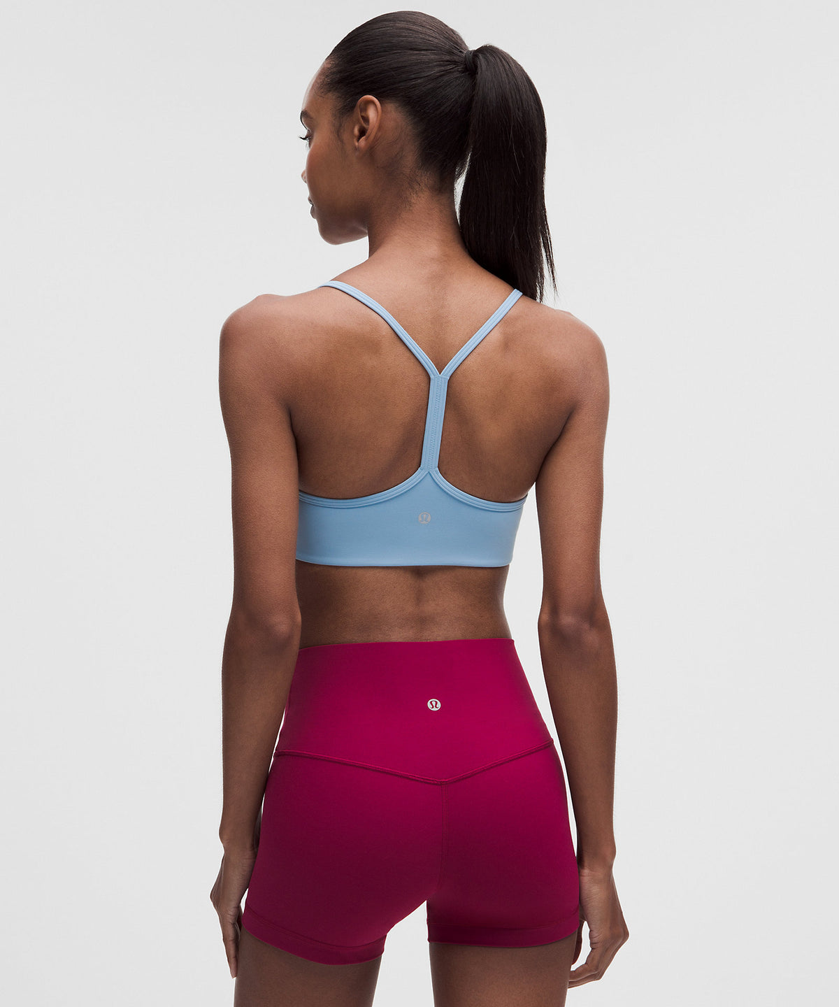 Lululemon Flow Y Bra Light Support, A/B Cup Updated Design - Dreamy Blue - imagen 2