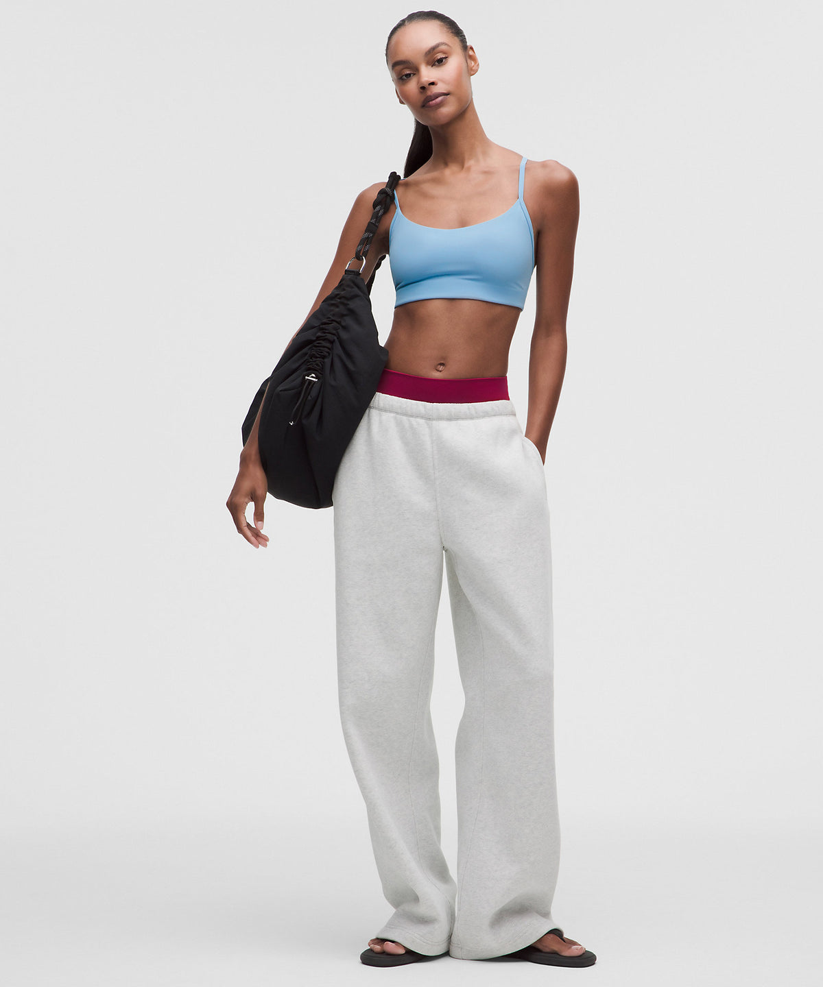 Lululemon Flow Y Bra Light Support, A/B Cup Updated Design - Dreamy Blue - imagen 3