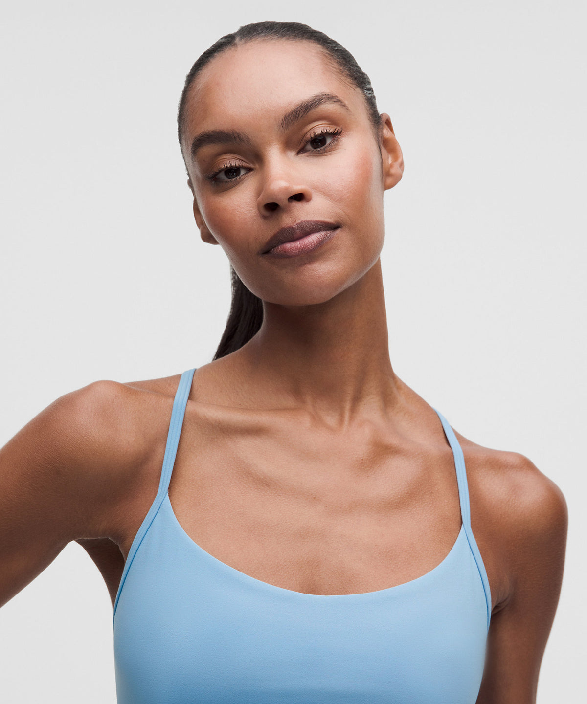 Lululemon Flow Y Bra Light Support, A/B Cup Updated Design - Dreamy Blue - imagen 4