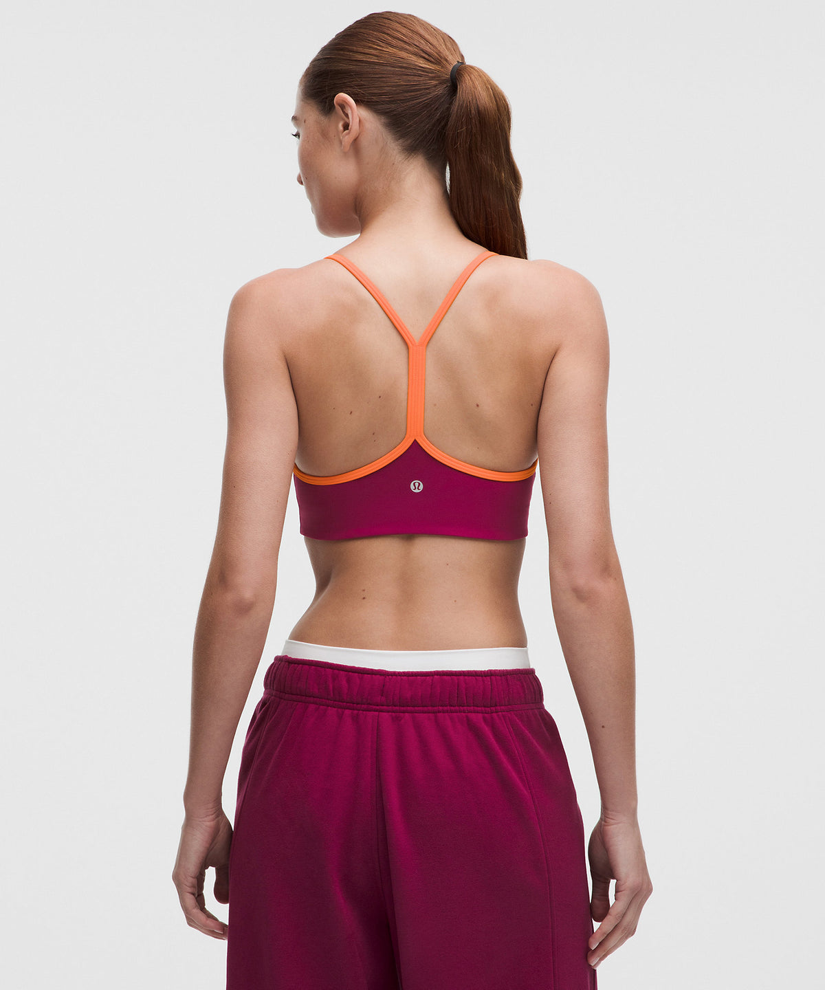 Lululemon Flow Y Bra Light Support, A/B Cup Updated Design - Raspberry Rave - imagen 2