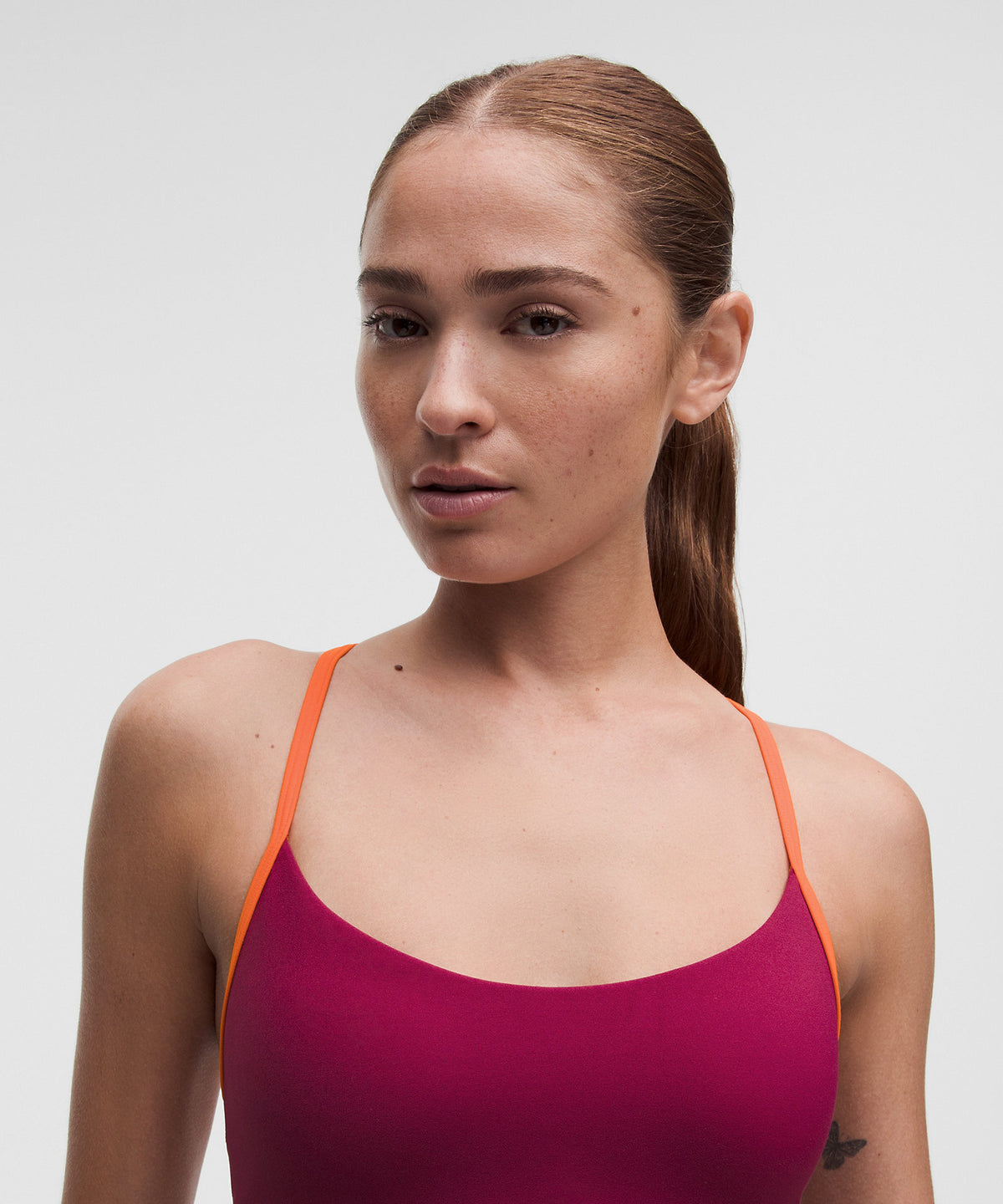 Lululemon Flow Y Bra Light Support, A/B Cup Updated Design - Raspberry Rave - imagen 4