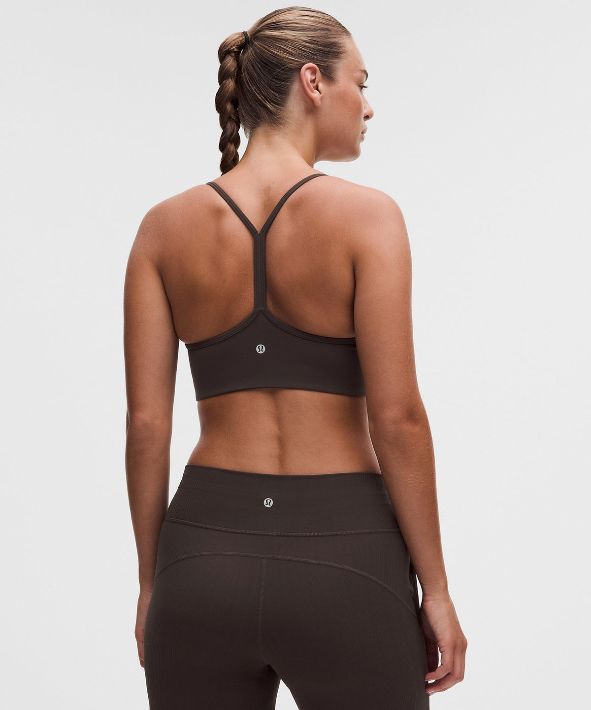 Lululemon Flow Y Bra Light Support, C/D Cup Updated Design - Mahogany Muse - imagen 2