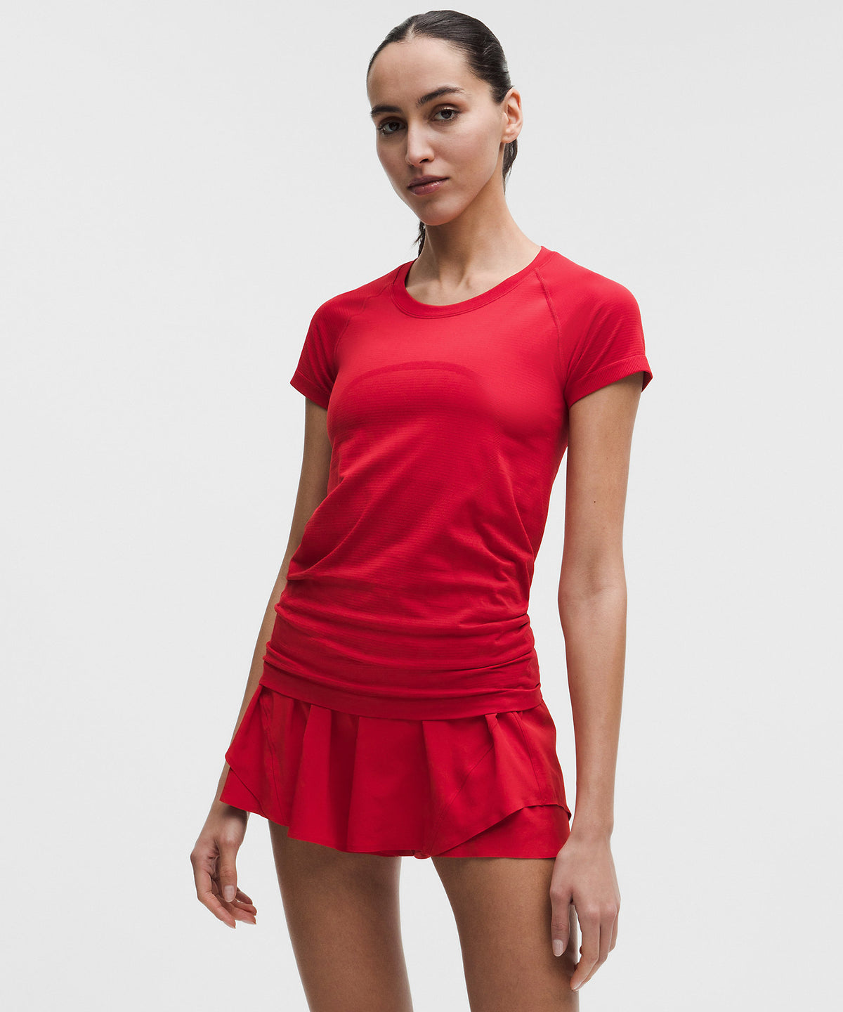 Lululemon Swiftly Tech Short-Sleeve Shirt 2.0 Hip Length - Oxford Red - imagen 1