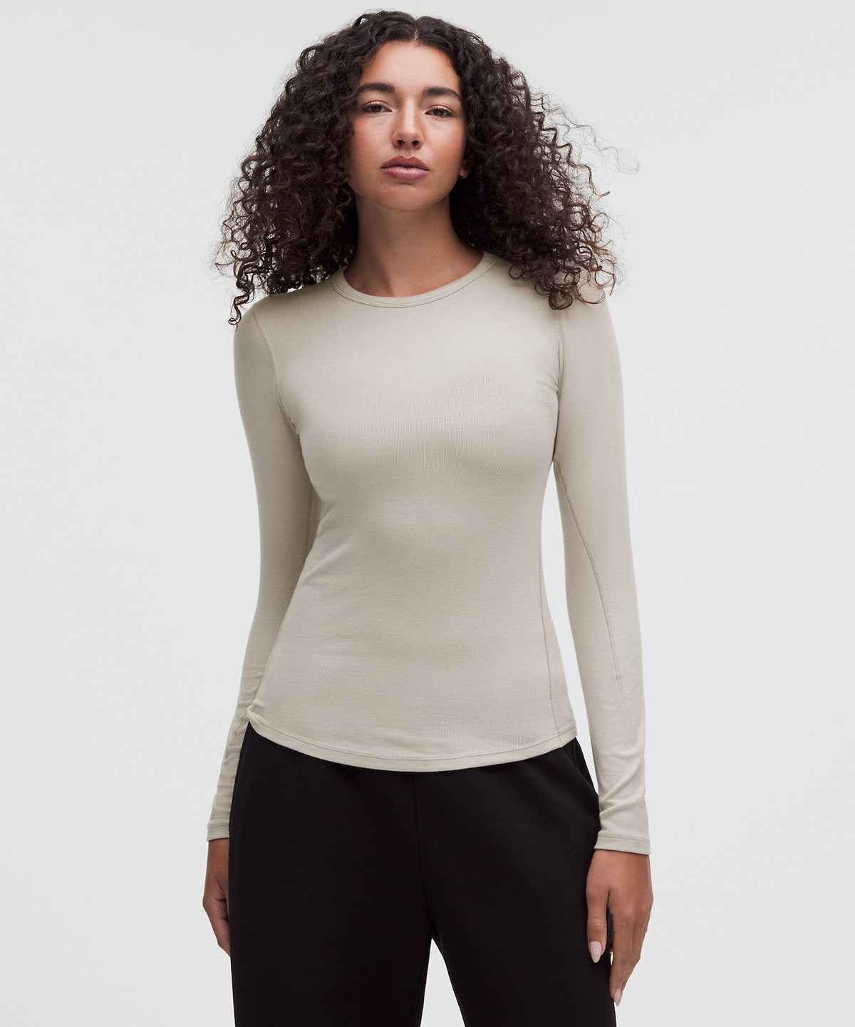 Lululemon Hold Tight Long-Sleeve Shirt - Hailstone Grey - imagen 1