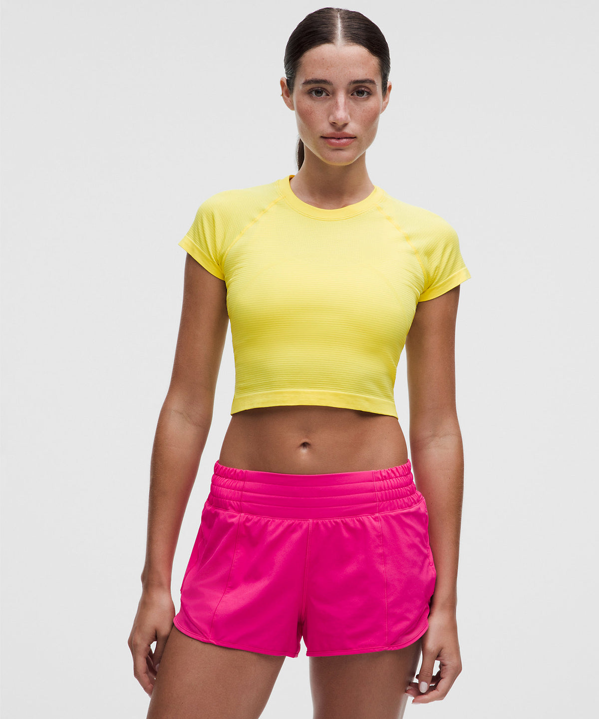 Lululemon Swiftly Tech Cropped Short-Sleeve Shirt 2.0 - Lime & Yours - imagen 1