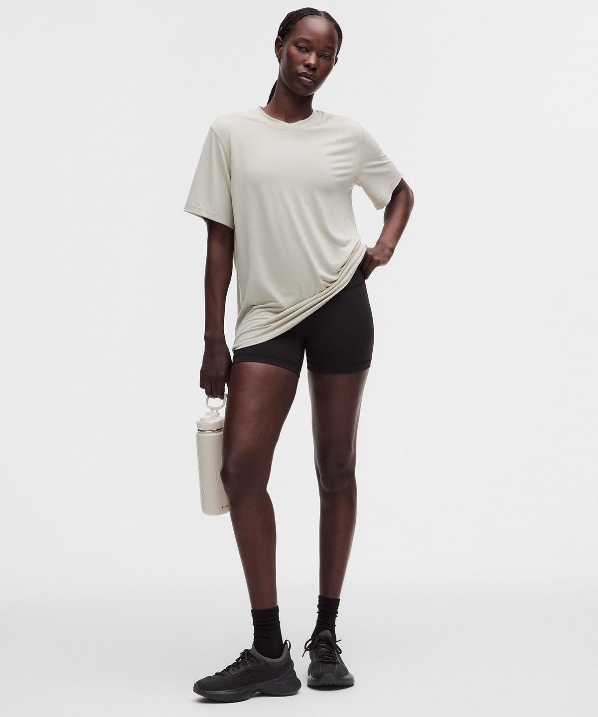 Lululemon Jersey Training Short-Sleeve Shirt - Hailstone Grey - imagen 2