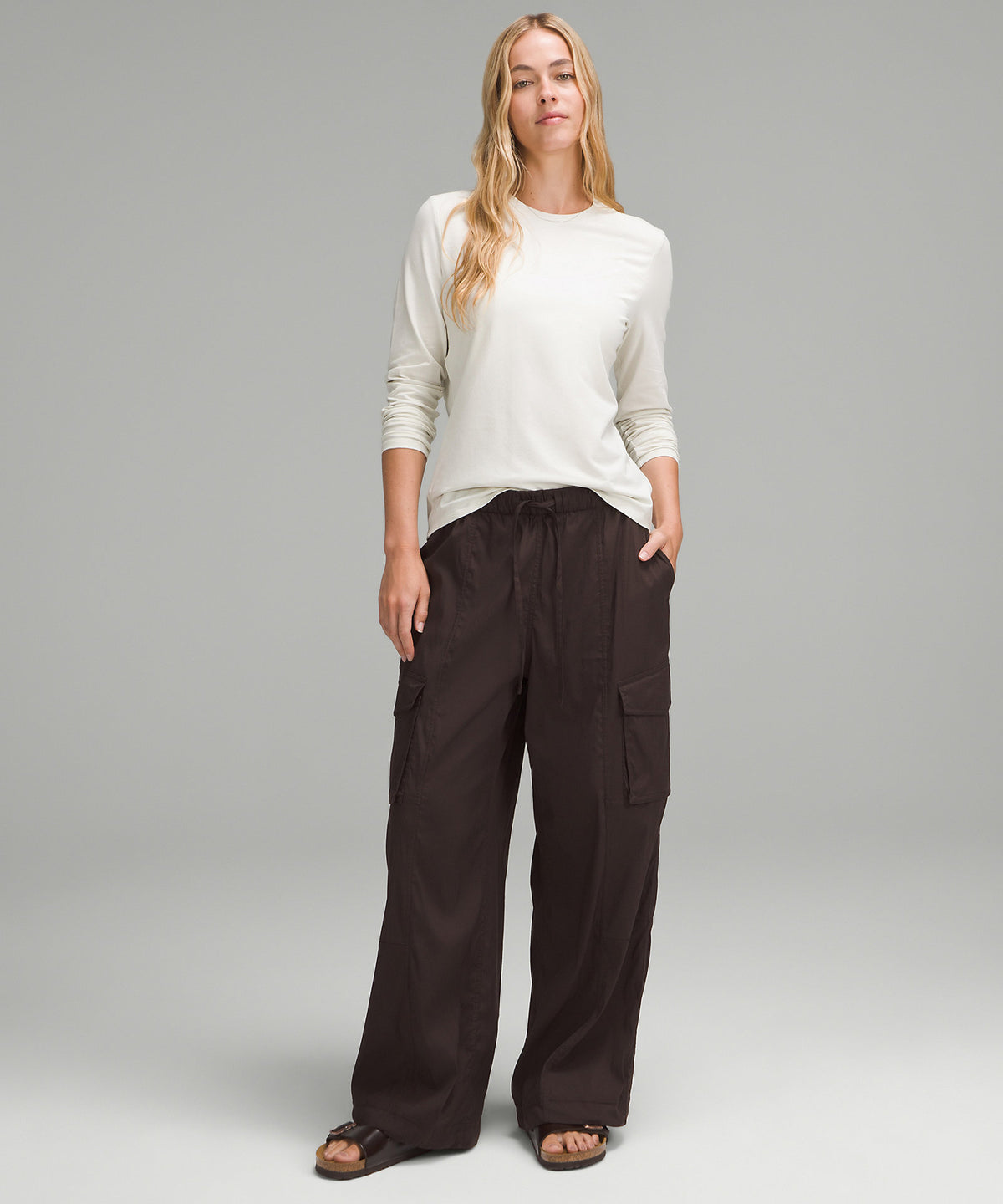 Lululemon Organic Cotton Crewneck Long-Sleeve Shirt - Bone - imagen 2