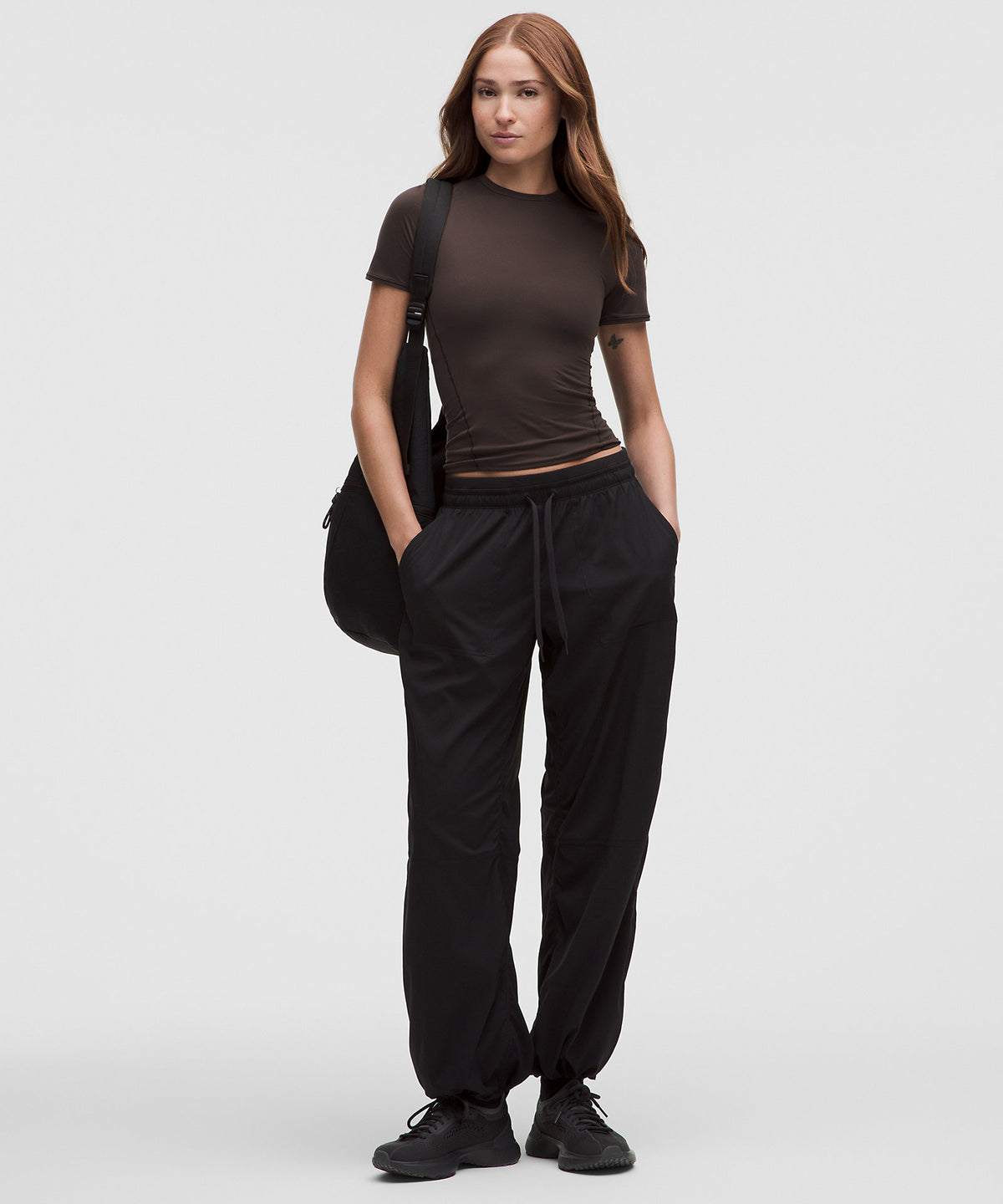 Lululemon Wundermost Ultra-Soft Nulu Hip-Length Crewneck Shirt - Mahogany Muse - imagen 2