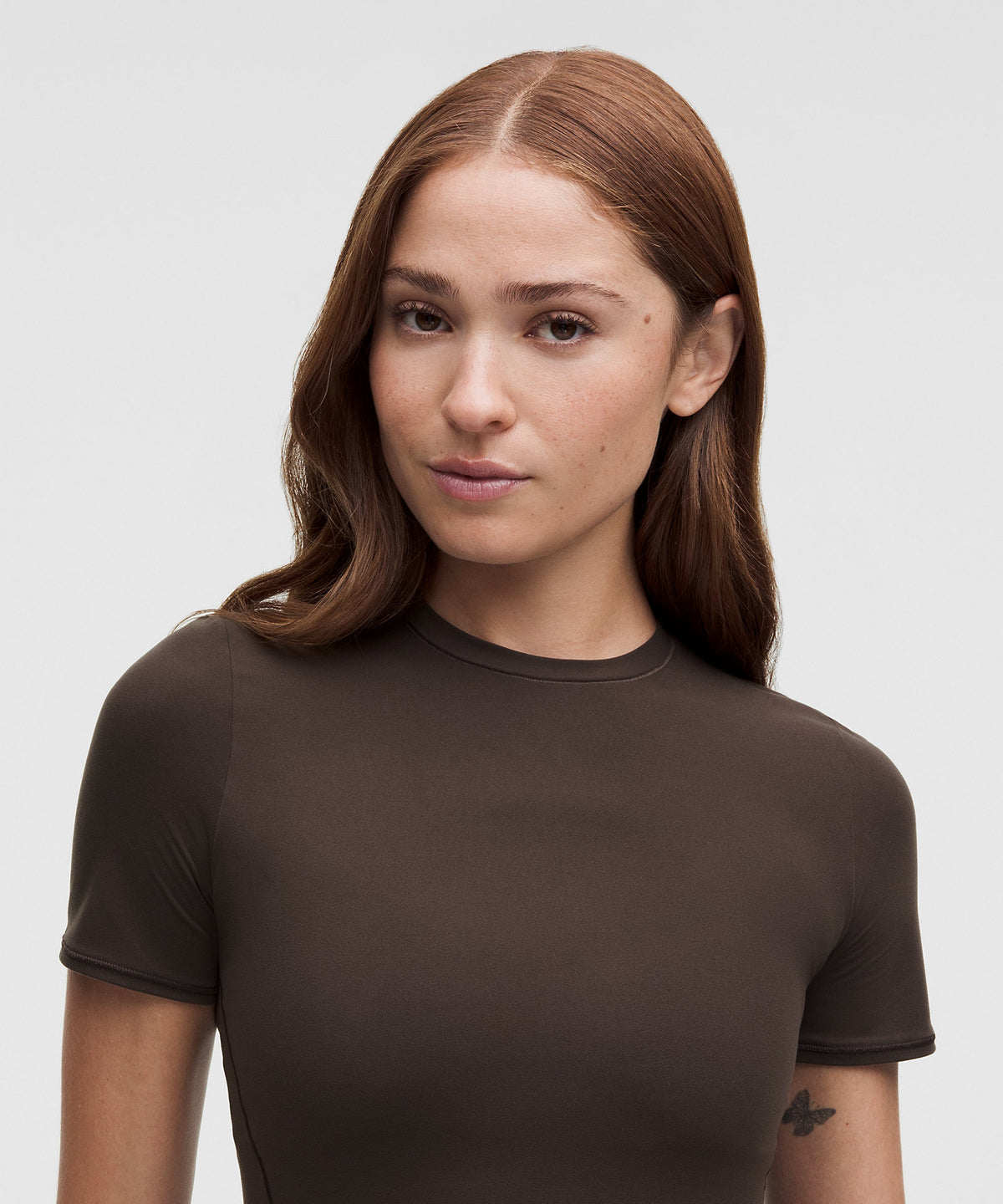 Lululemon Wundermost Ultra-Soft Nulu Hip-Length Crewneck Shirt - Mahogany Muse - imagen 4